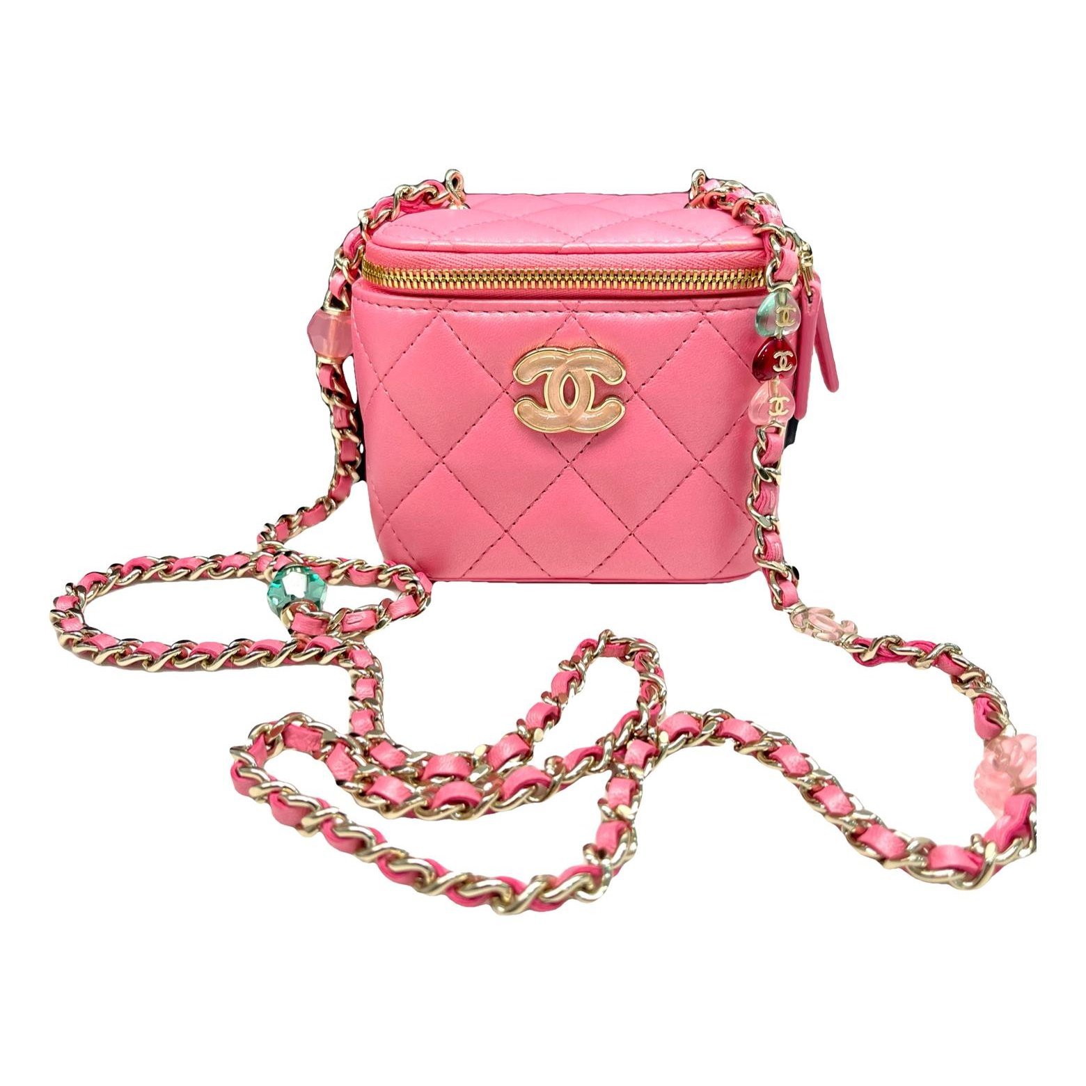 Vanity leather handbag