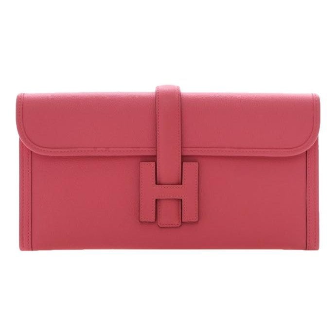 Hermes Jige Elan 29 Handbag Rose Lipstick Evercolor Leather