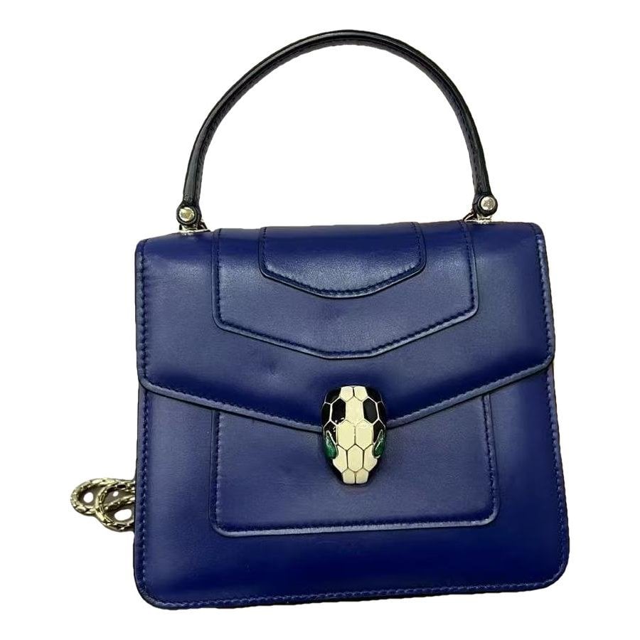 Serpenti leather handbag