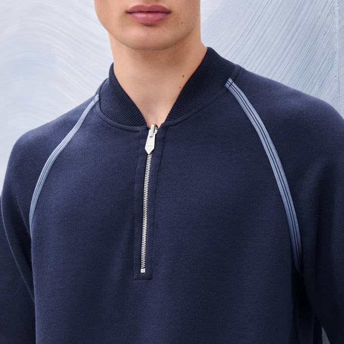 Océan "Reversible Sport" Zipped T-shirt