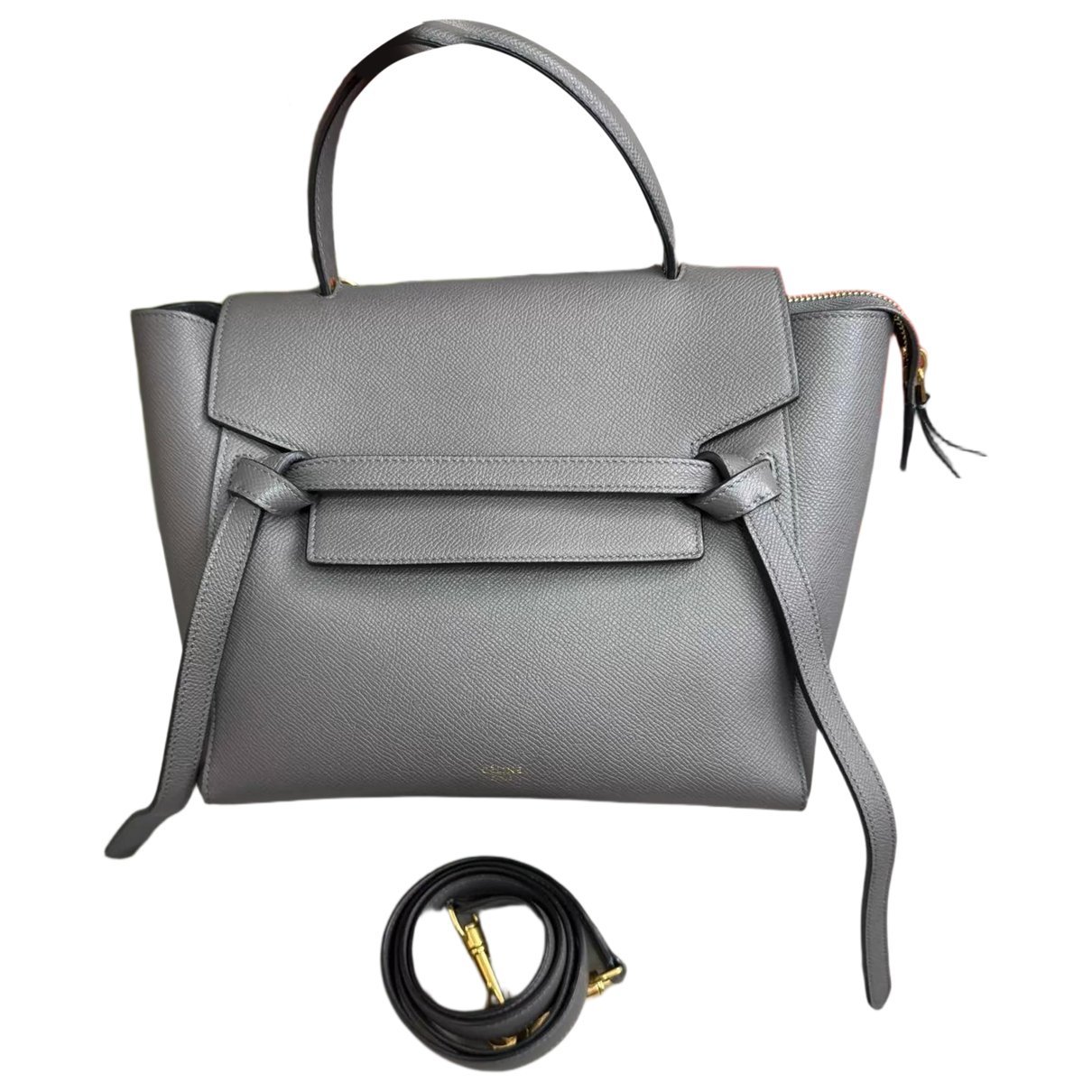 Belt leather handbag