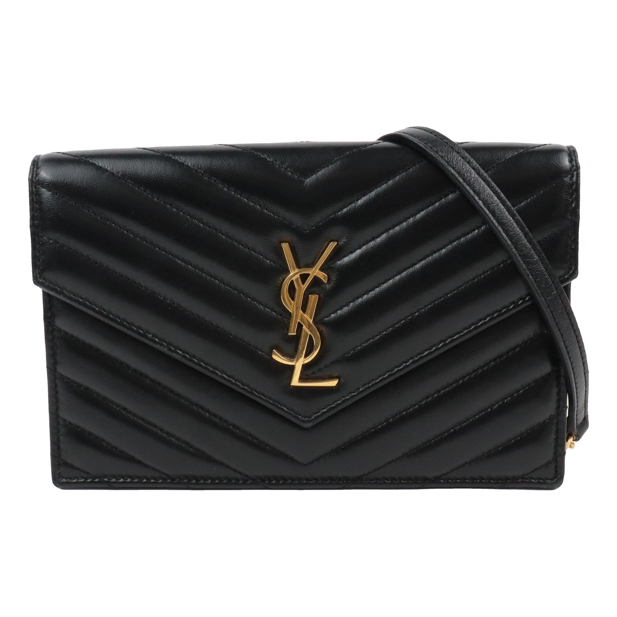 Envelope leather crossbody bag