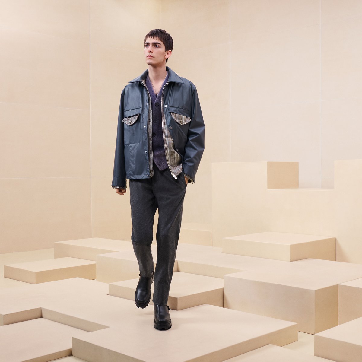 "Prince de gomme" double overshirt