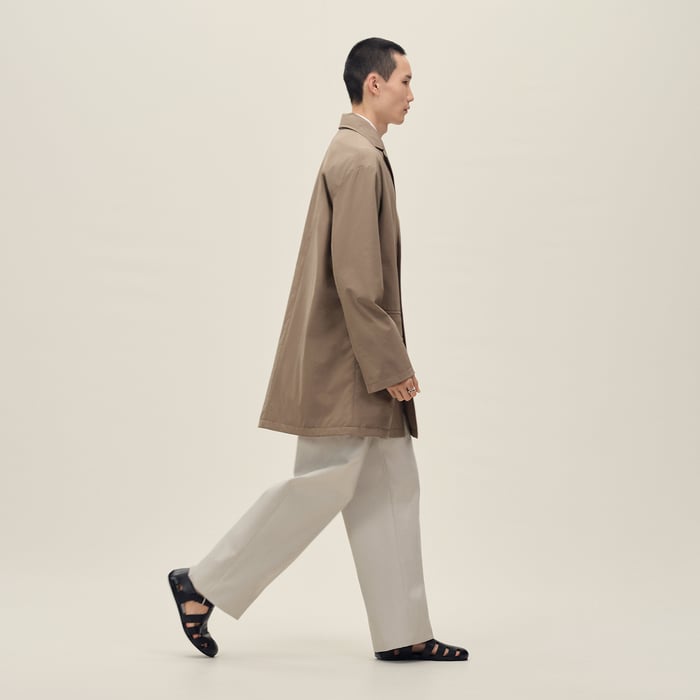 Taupe "Surpiqures H" Petit Paul Light Coat