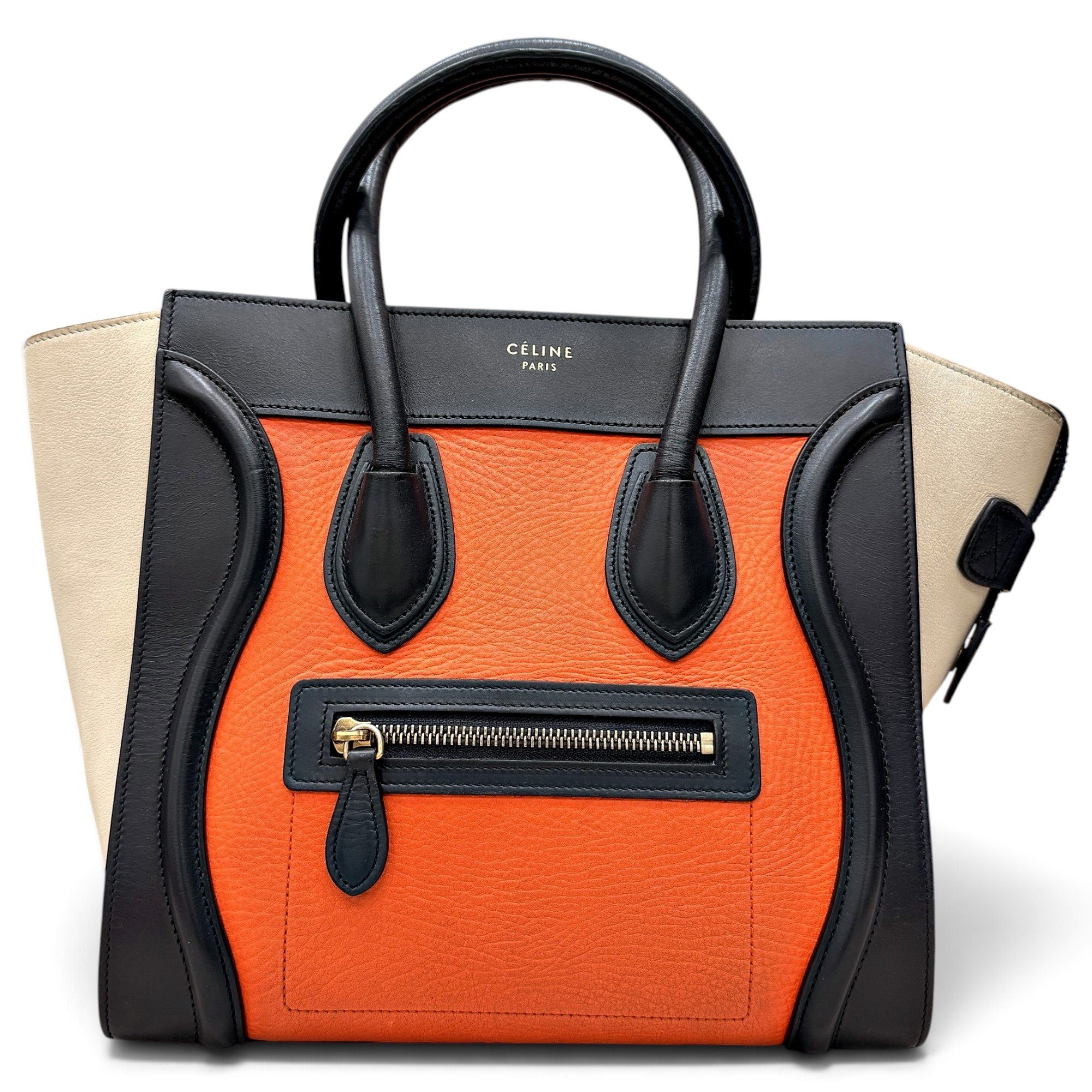 Luggage leather handbag