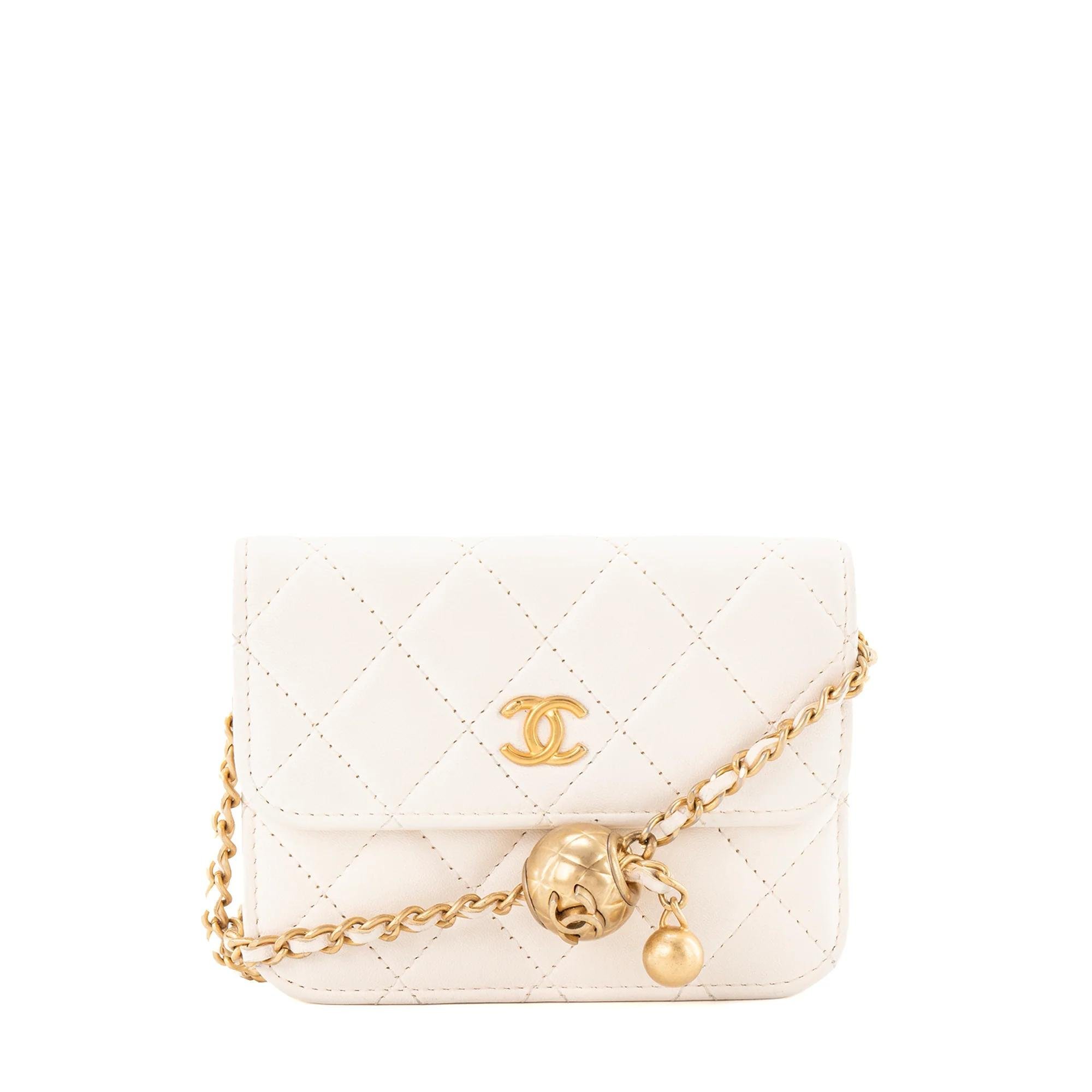 Wallet On Chain leather handbag
