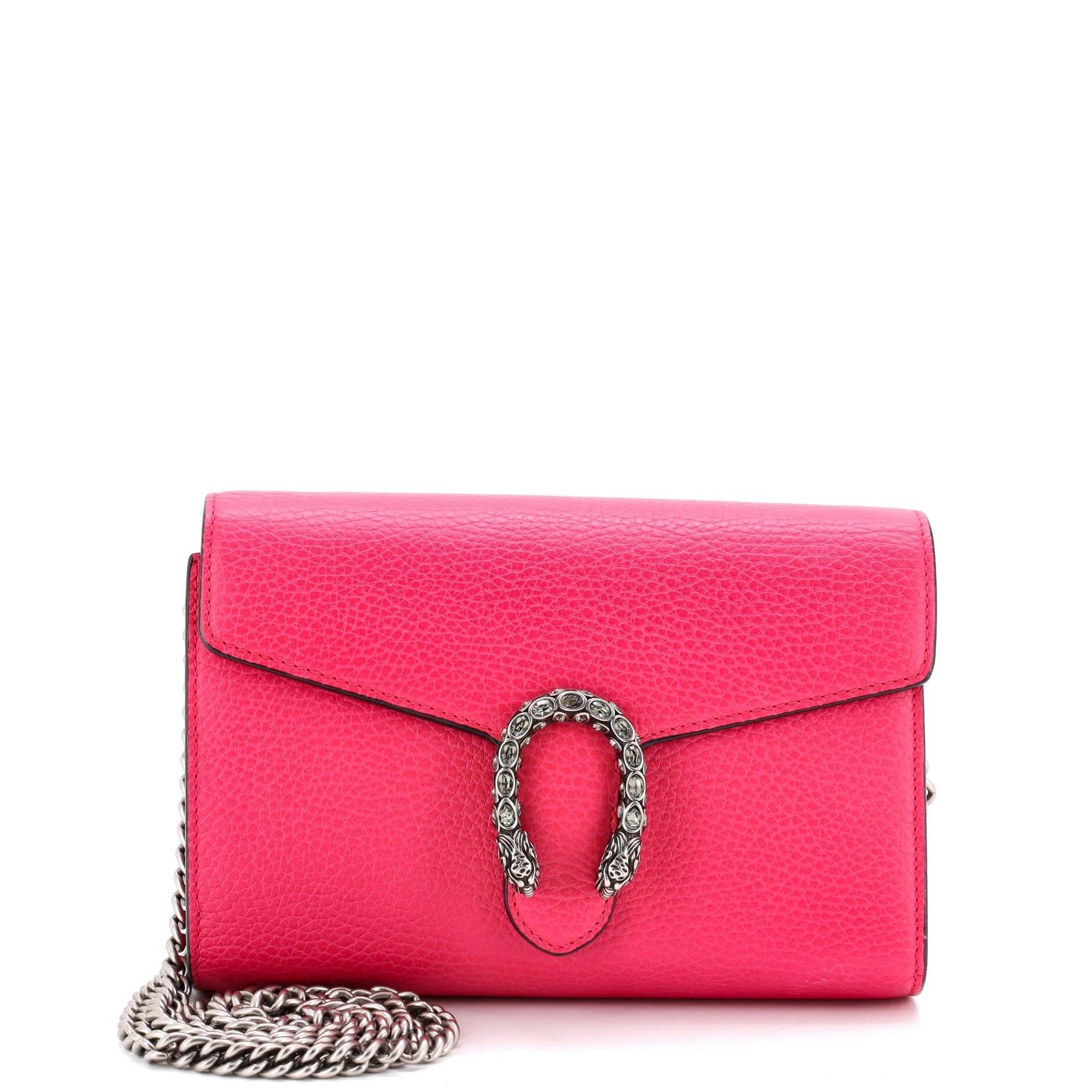 Dionysus Chain Wallet leather crossbody bag