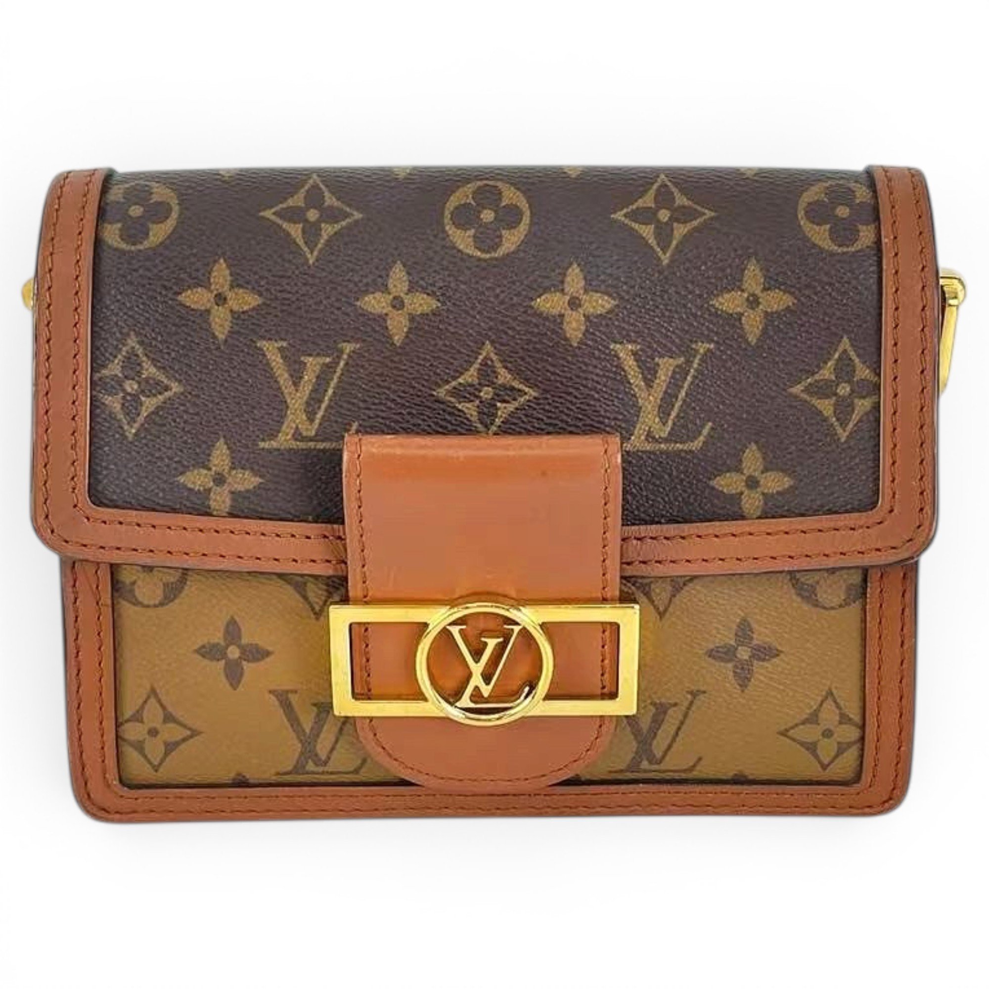 Dauphine leather handbag