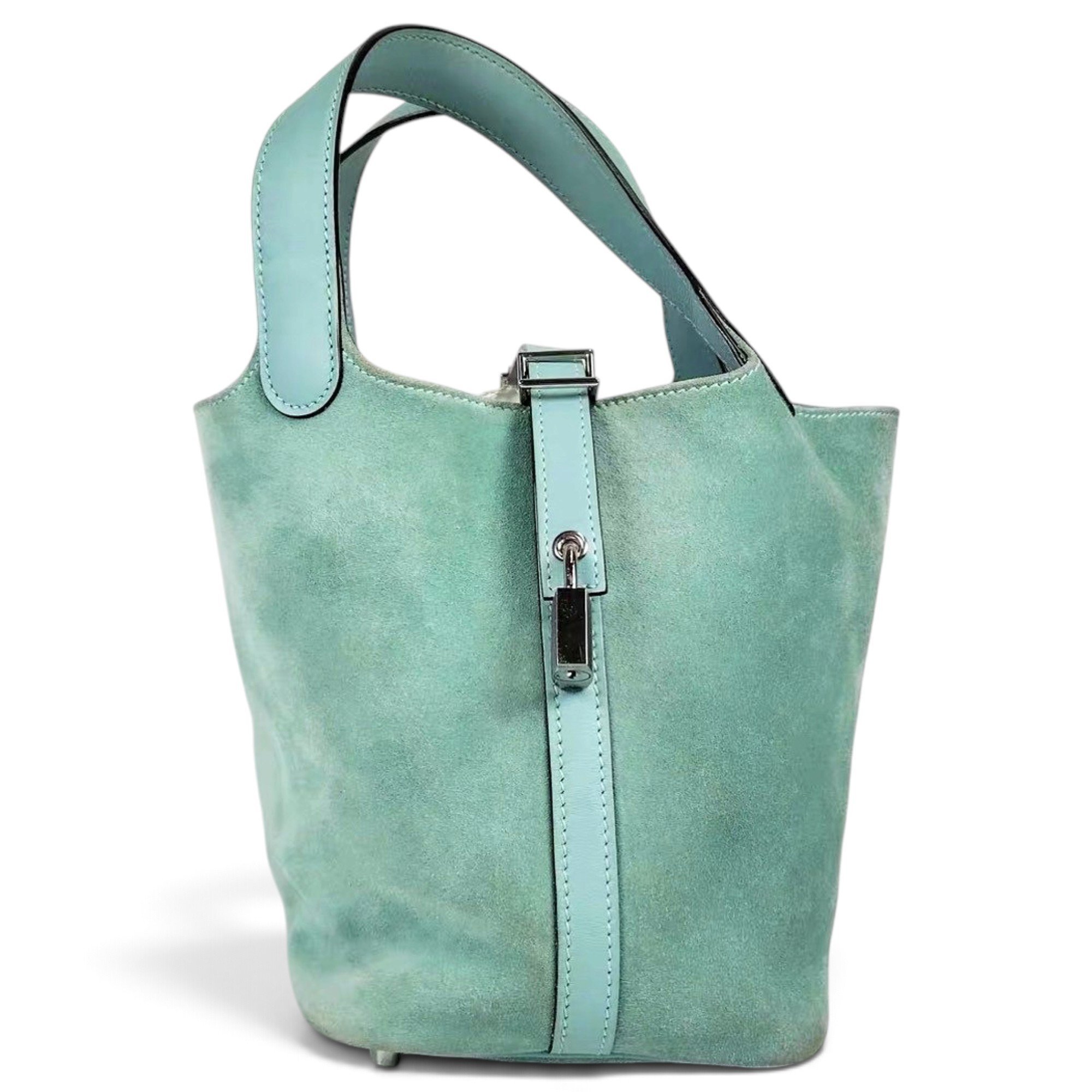 Picotin leather tote