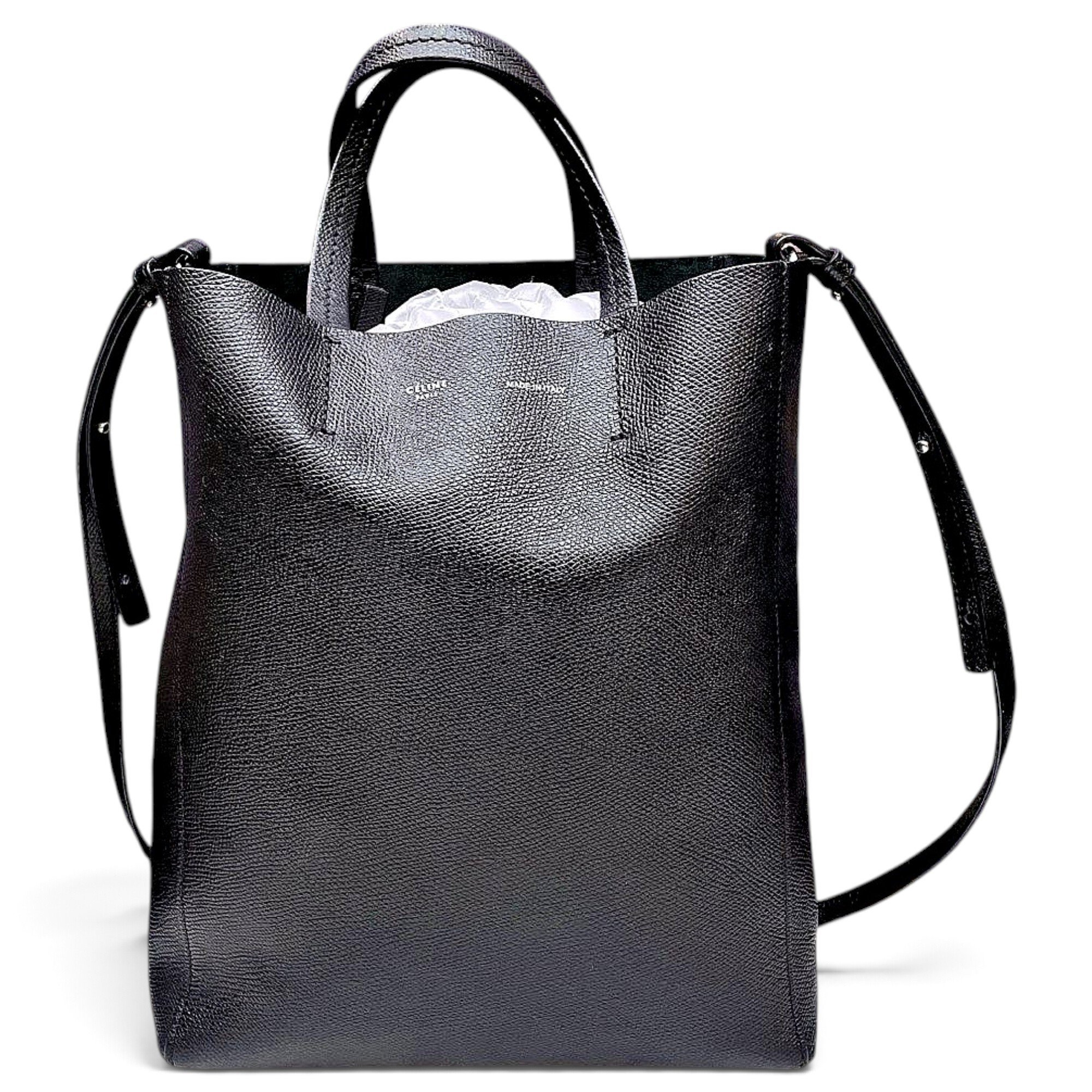 Cabas leather handbag