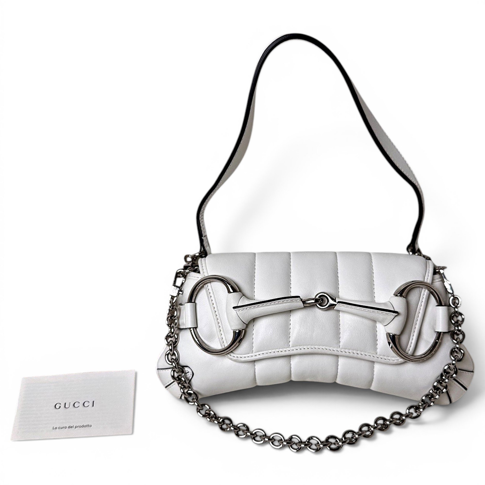 Horsebit Chain leather handbag