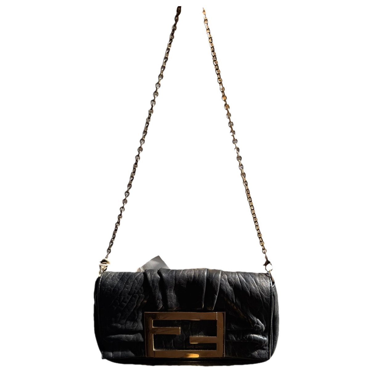 Baguette leather handbag