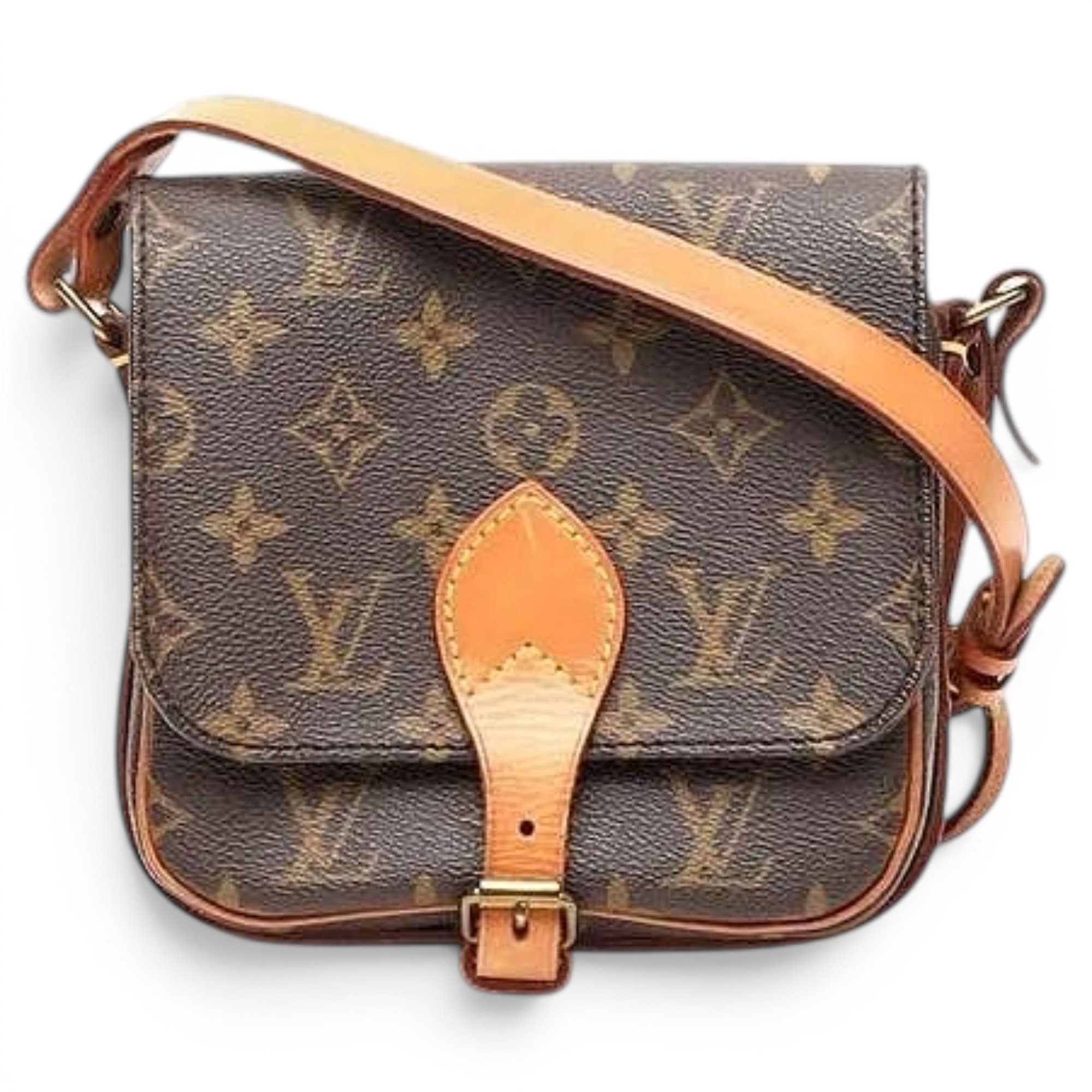 Cartouchière cloth handbag