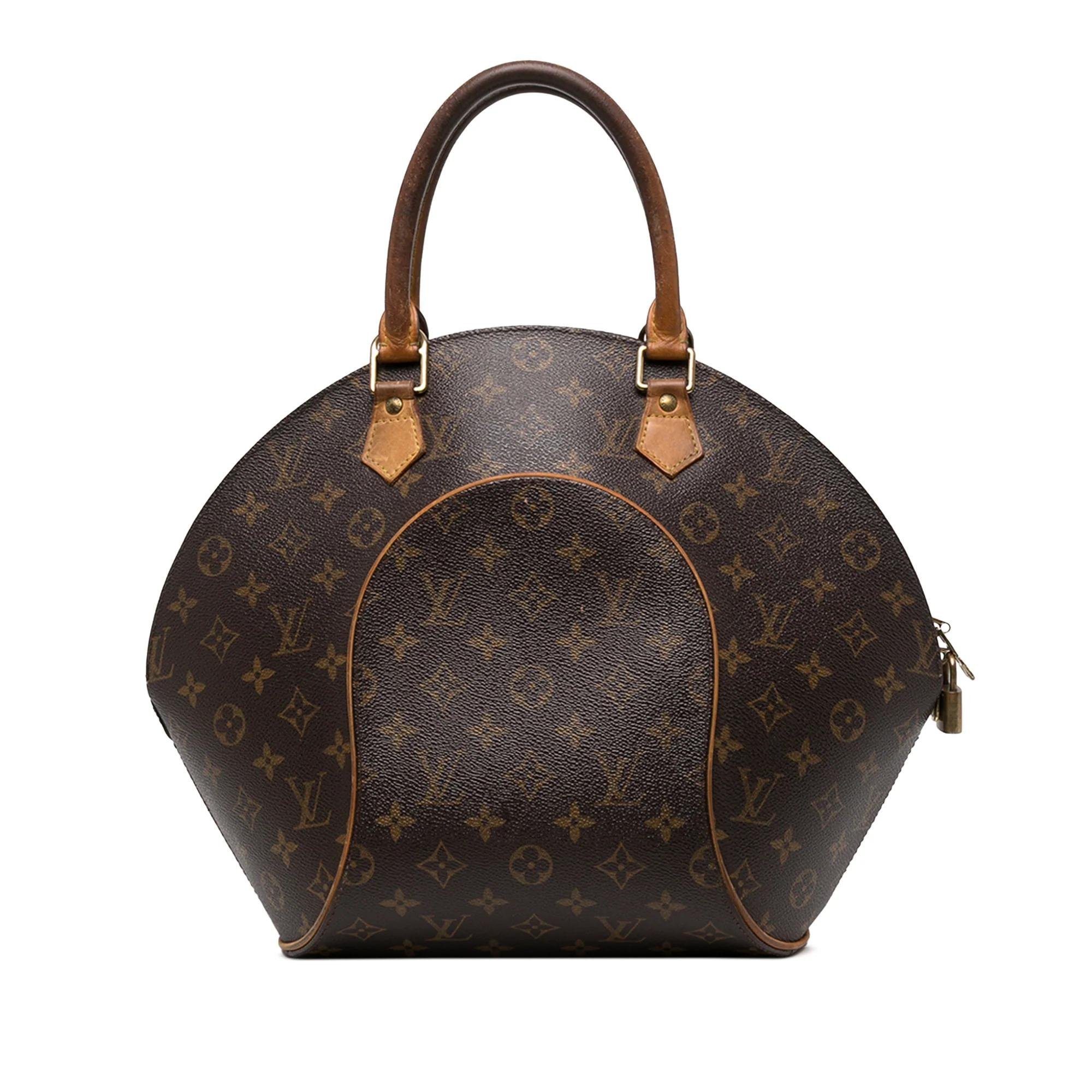Ellipse leather handbag