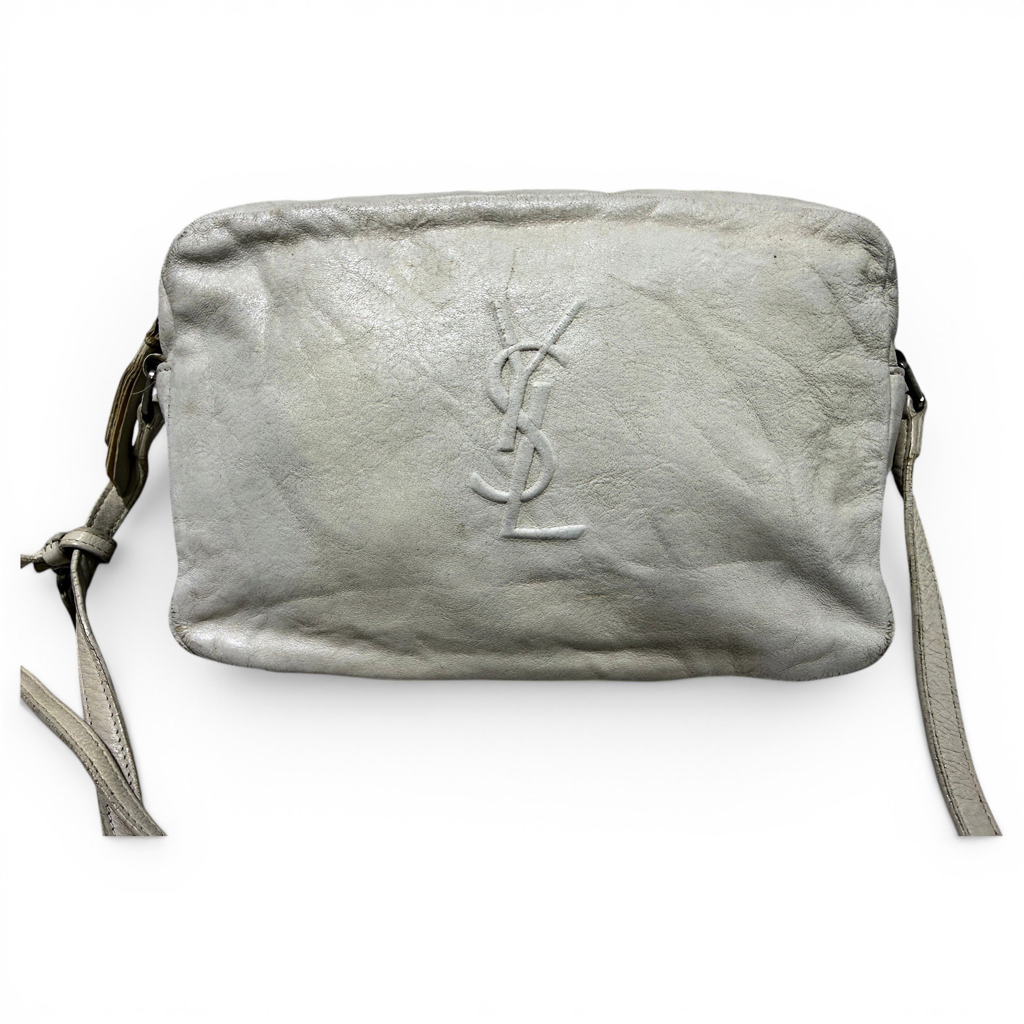Camera Lou leather crossbody bag