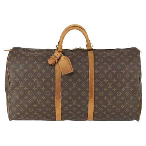 Keepall leather travel bag