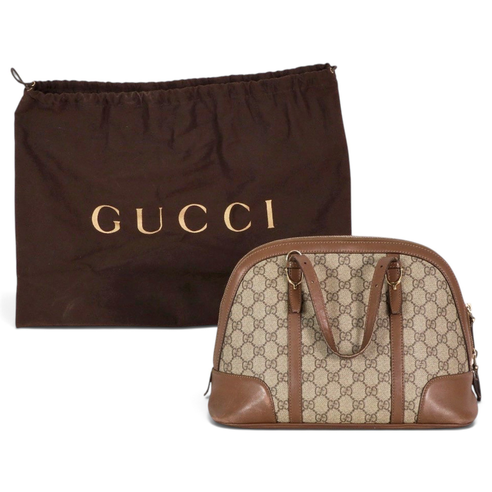 Dôme leather handbag