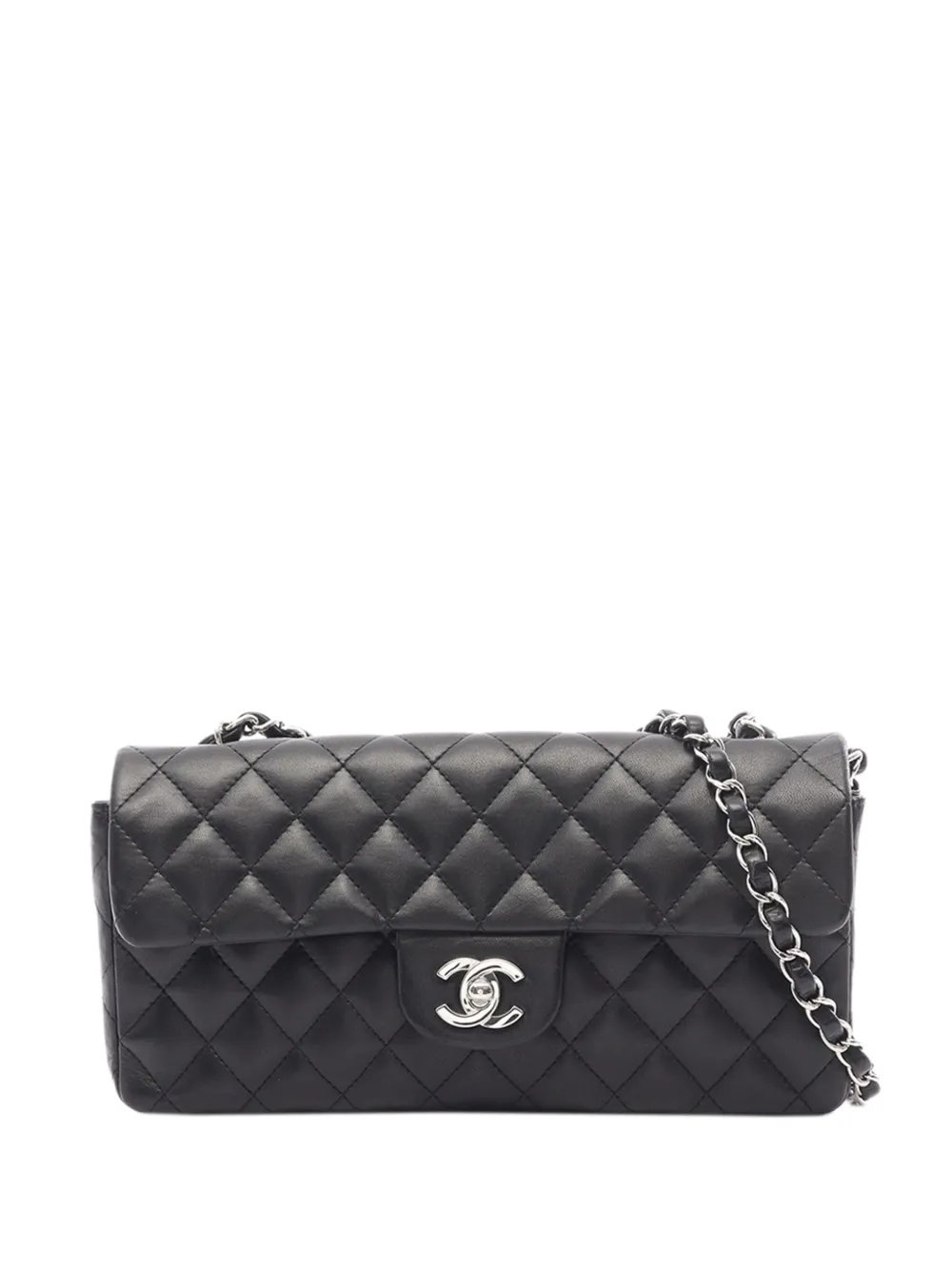 2005-2006 CC Quilted Lambskin East West Flap shoulder bag