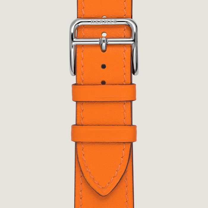 Orange Heure H Medium Model 30 MM Single Tour Watch Strap