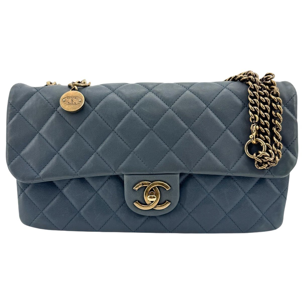 Trendy CC Flap leather handbag