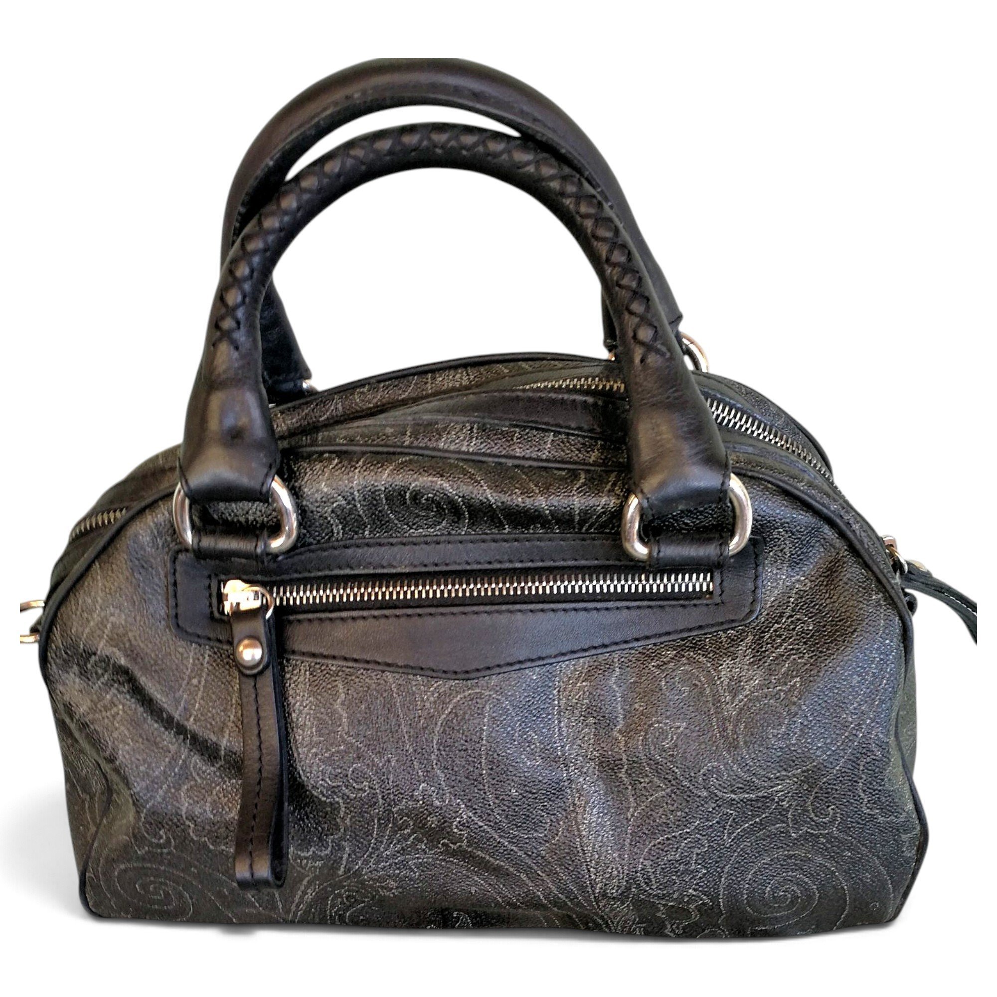 Leather bowling bag