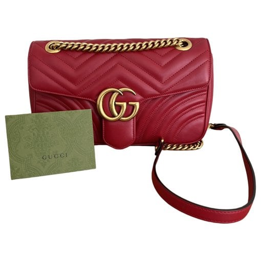 GG Marmont Flap leather crossbody bag
