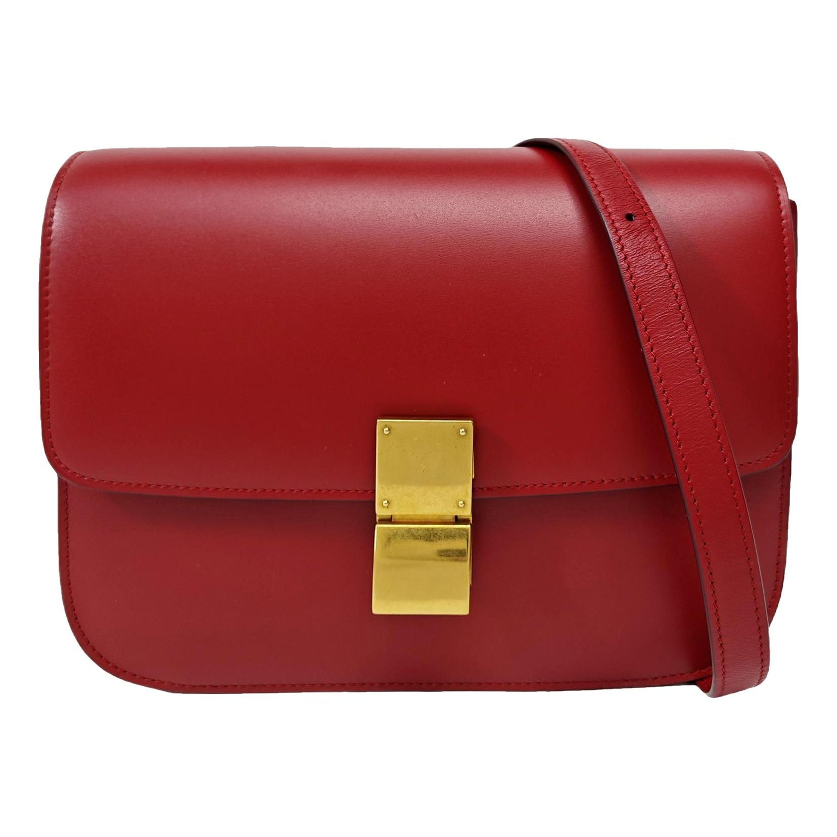 Classic leather crossbody bag