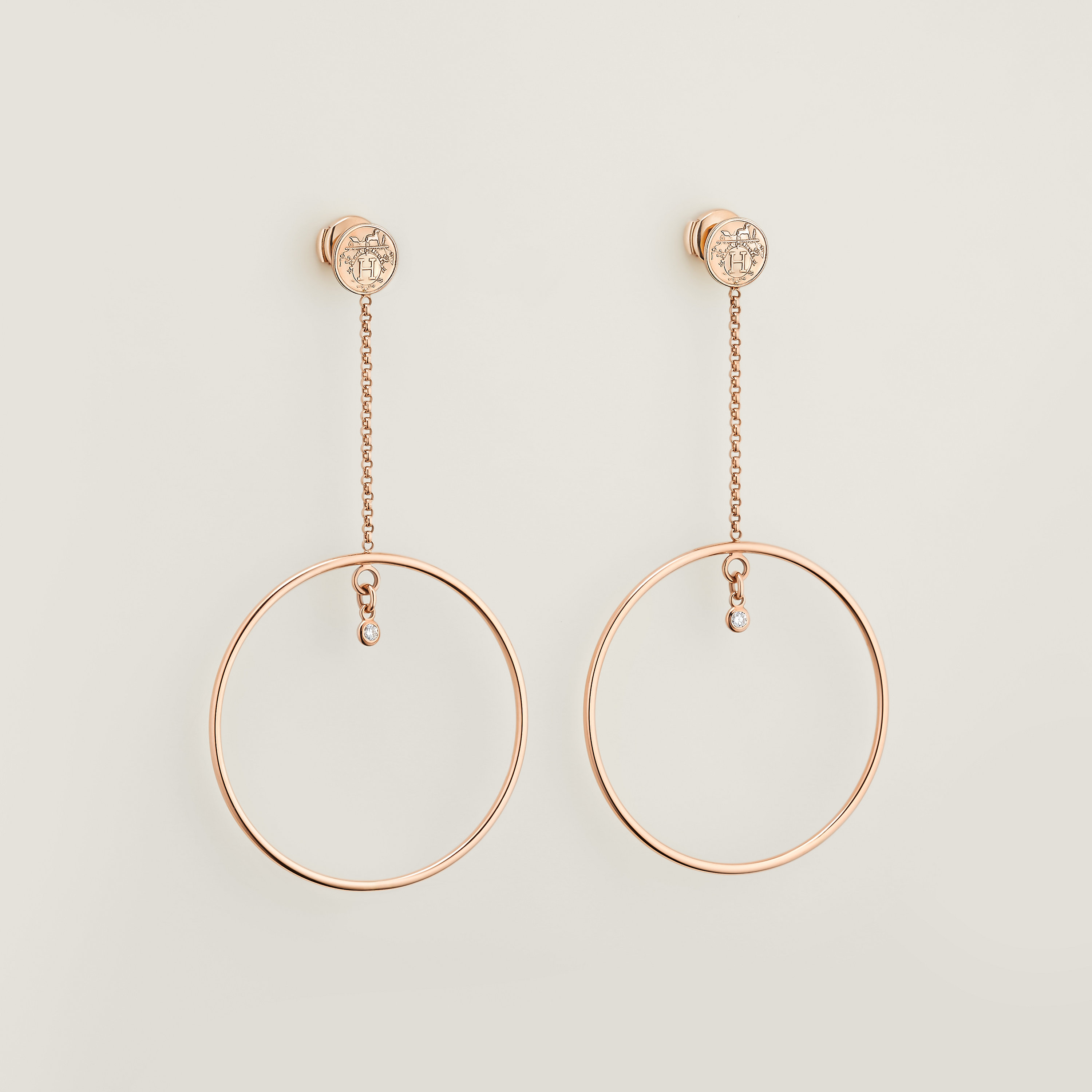Hermès Ex-Libris earrings