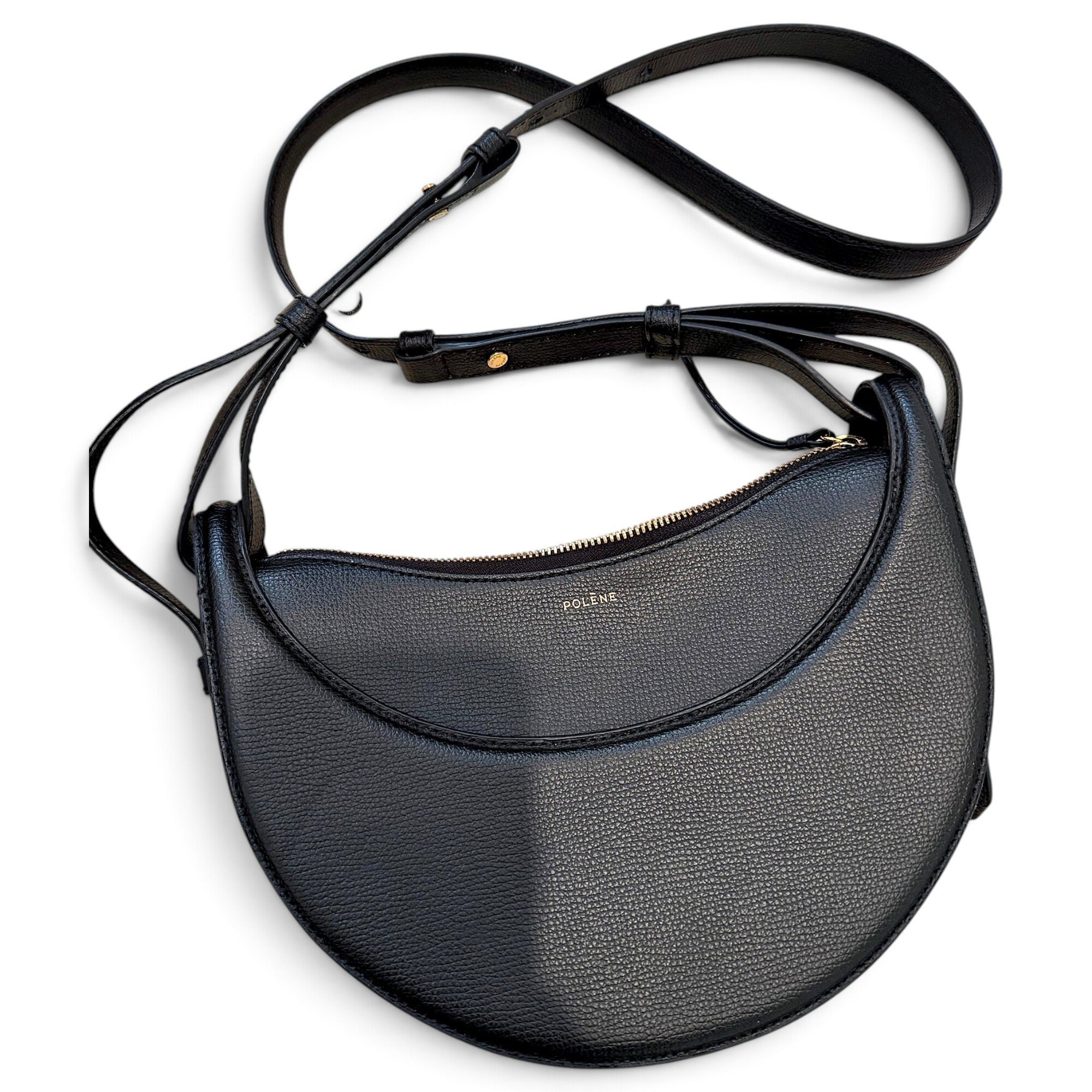 Polene Numéro Dix leather crossbody bag