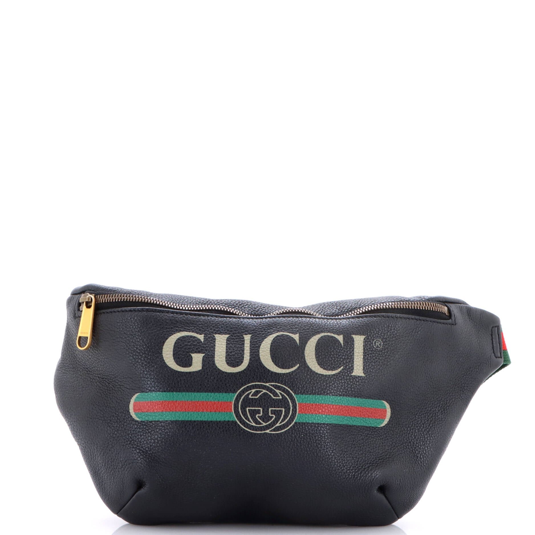Logo Belt Bag Printed Leather Medium