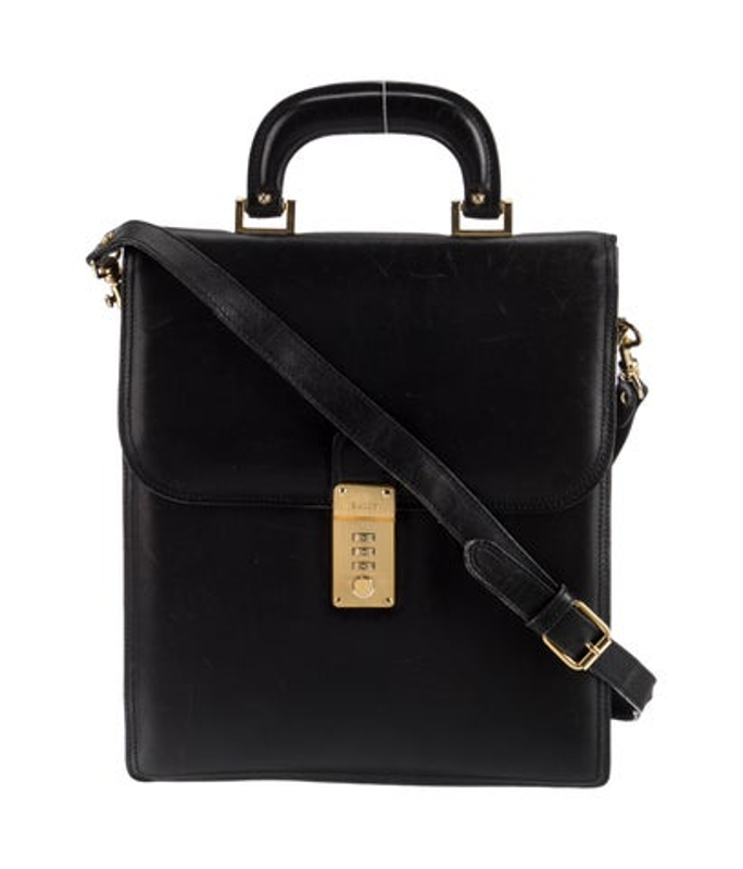 Bally Leather Top Handle Bag Vintage