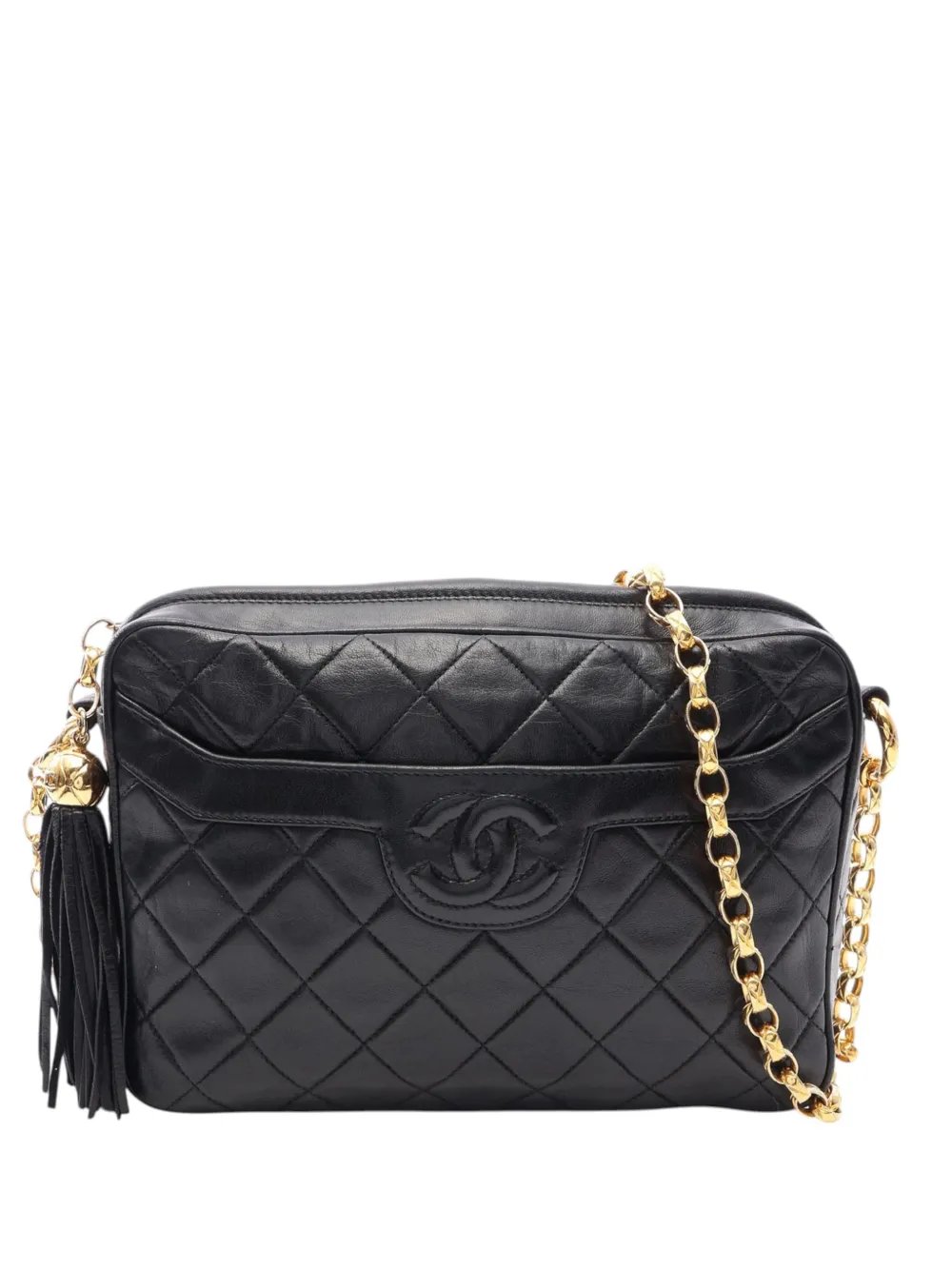 1989-1991 Medium CC Quilted Lambskin Tassel Camera Bag crossbody bag