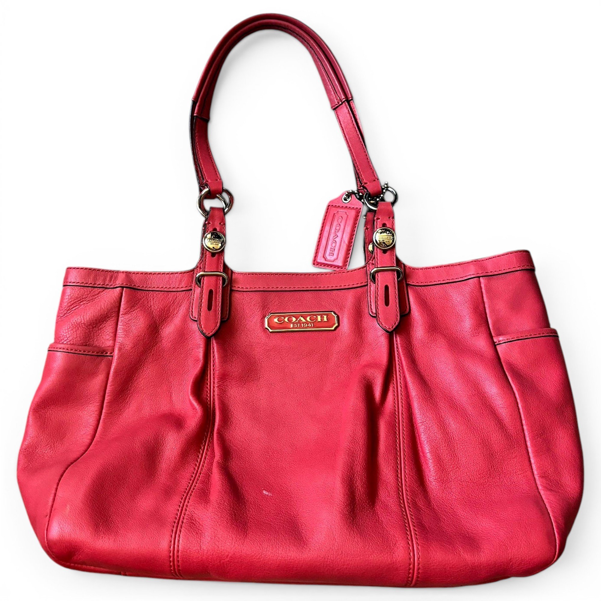 Leather handbag