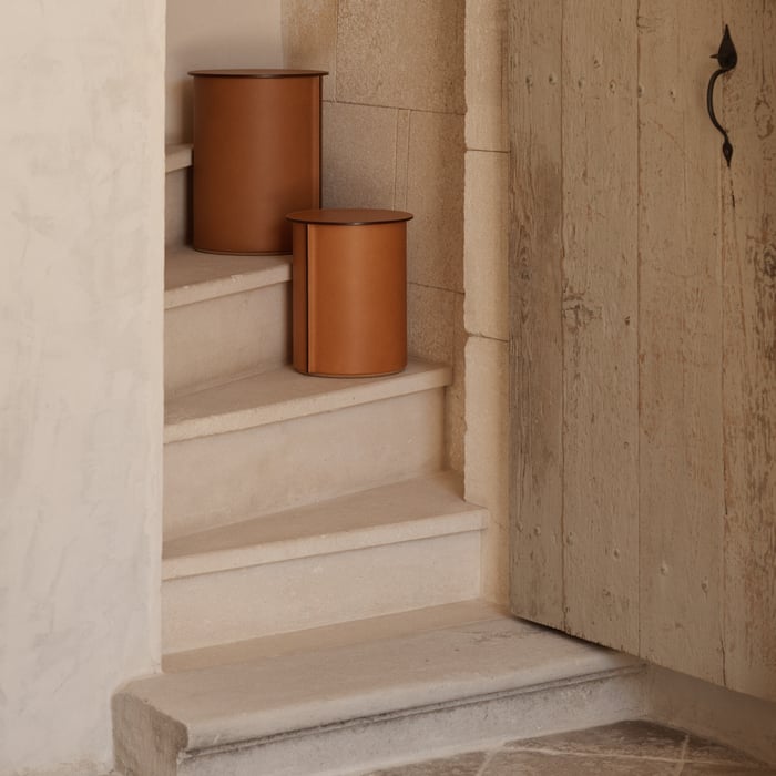 Naturel Equipages d'Hermès Cork Stool, Large Model