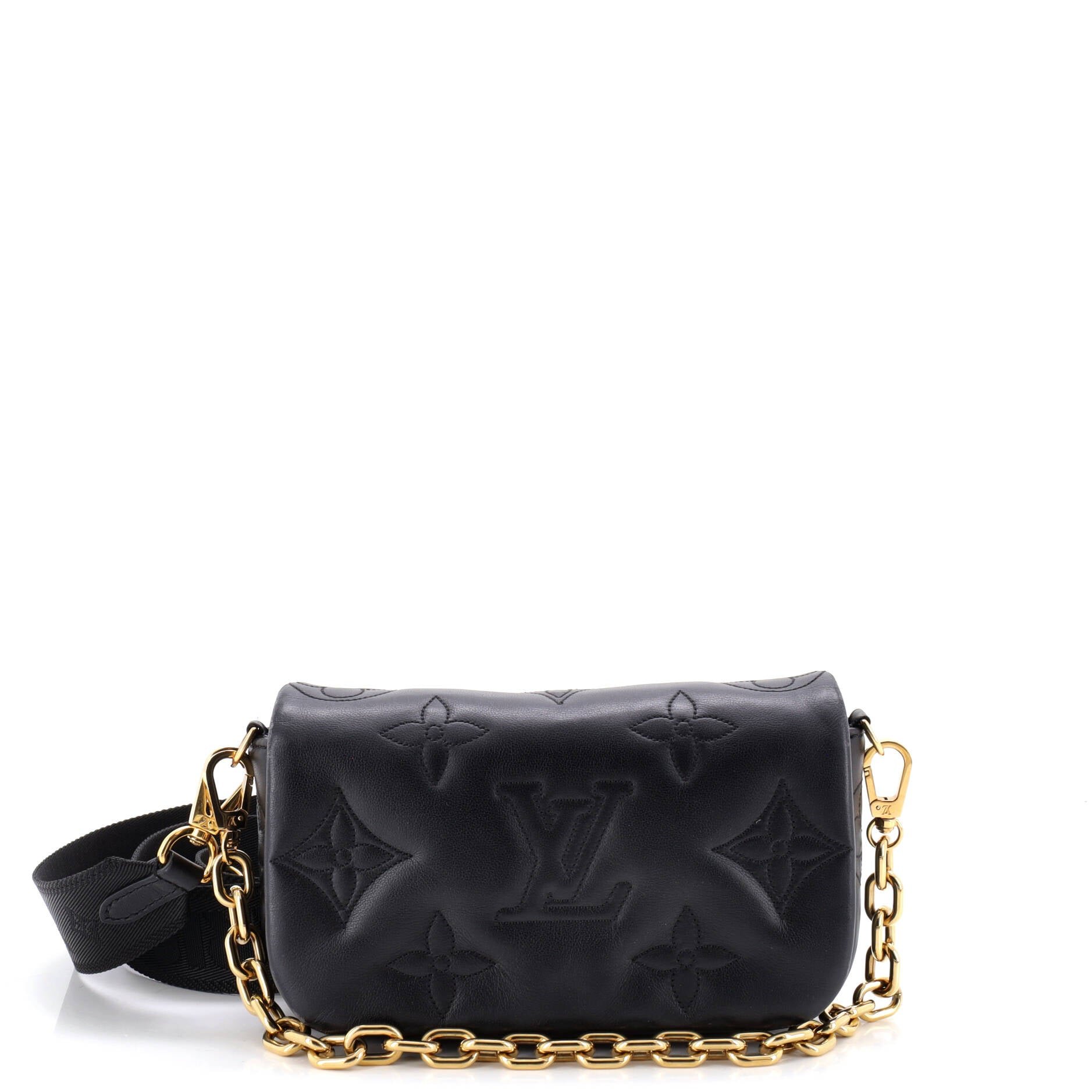 Wallet on Strap Bubblegram Leather