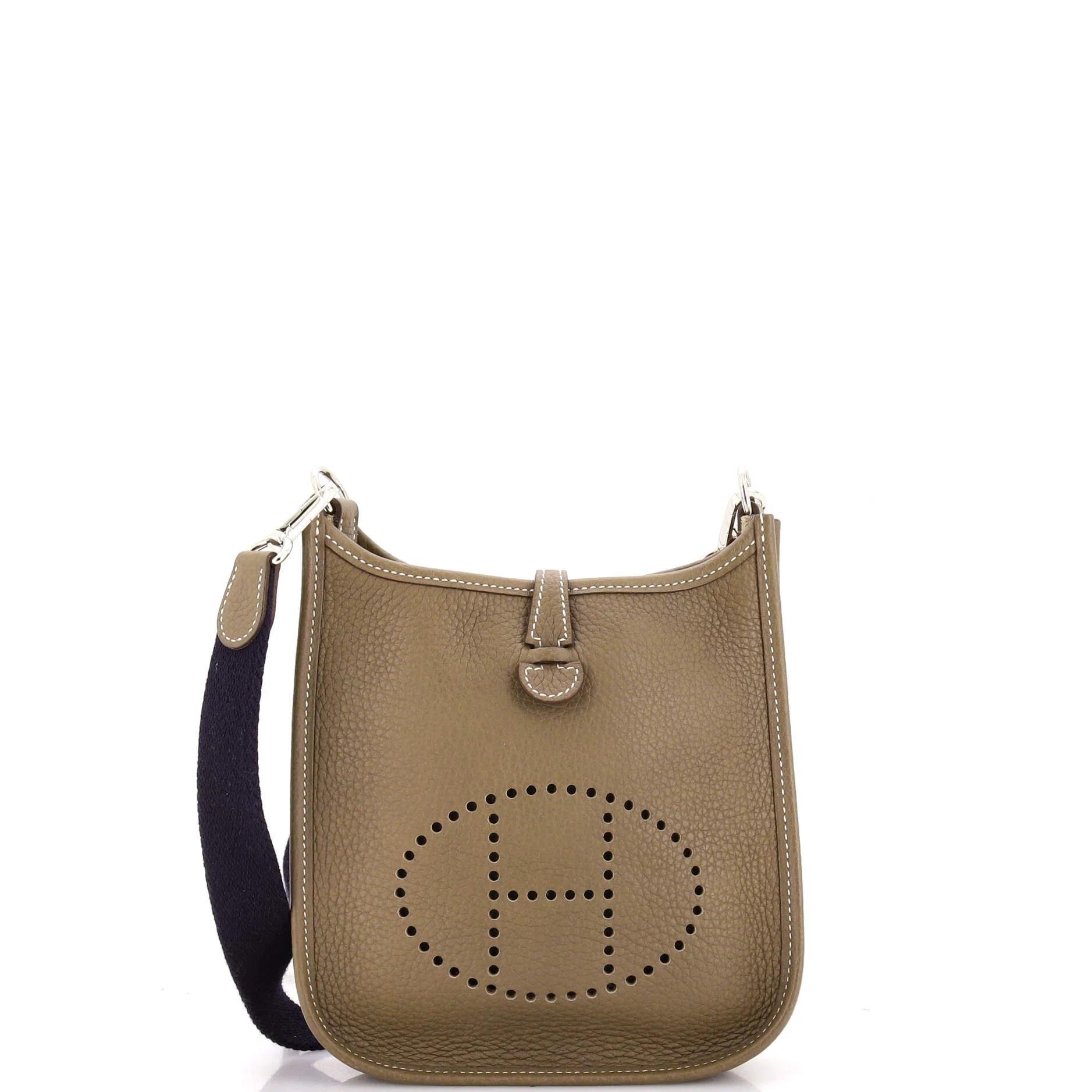 Hermes Evelyne Handbag Clemence Leather 2019