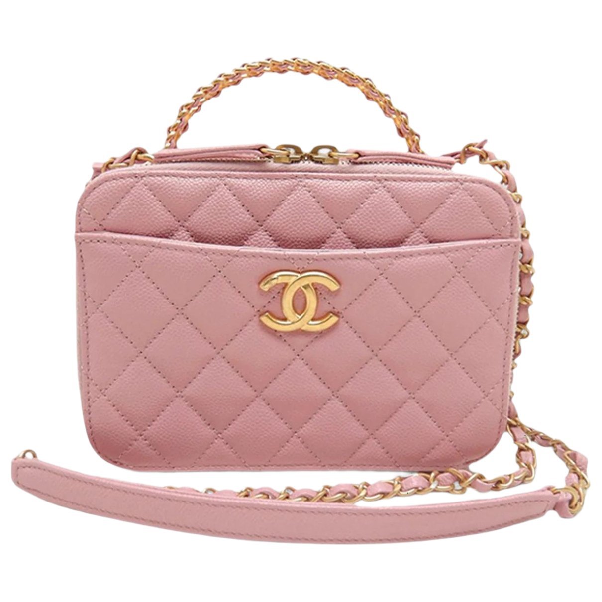 Vanity leather satchel