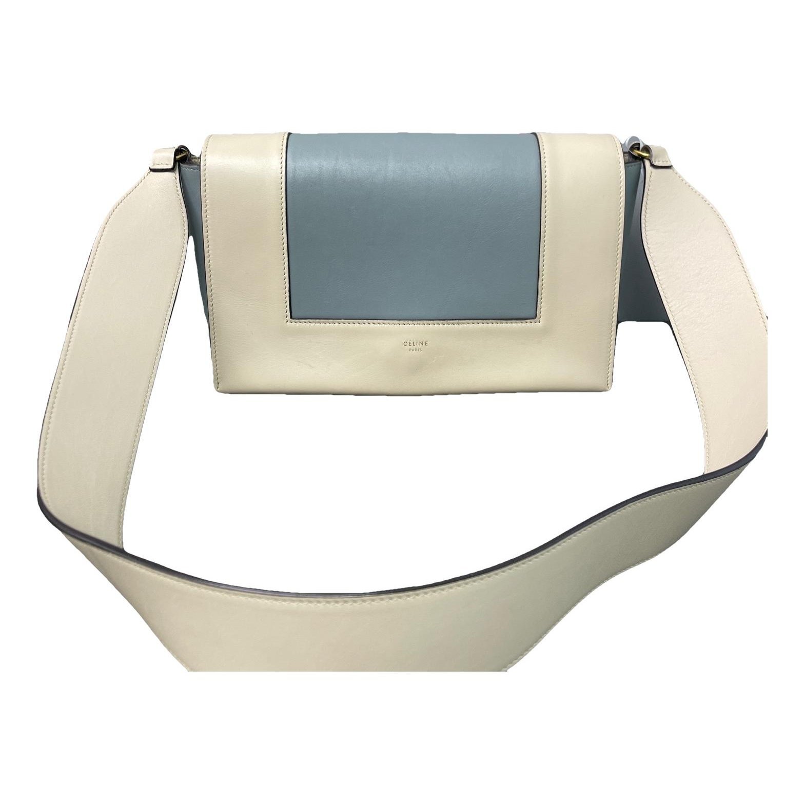 Frame leather handbag