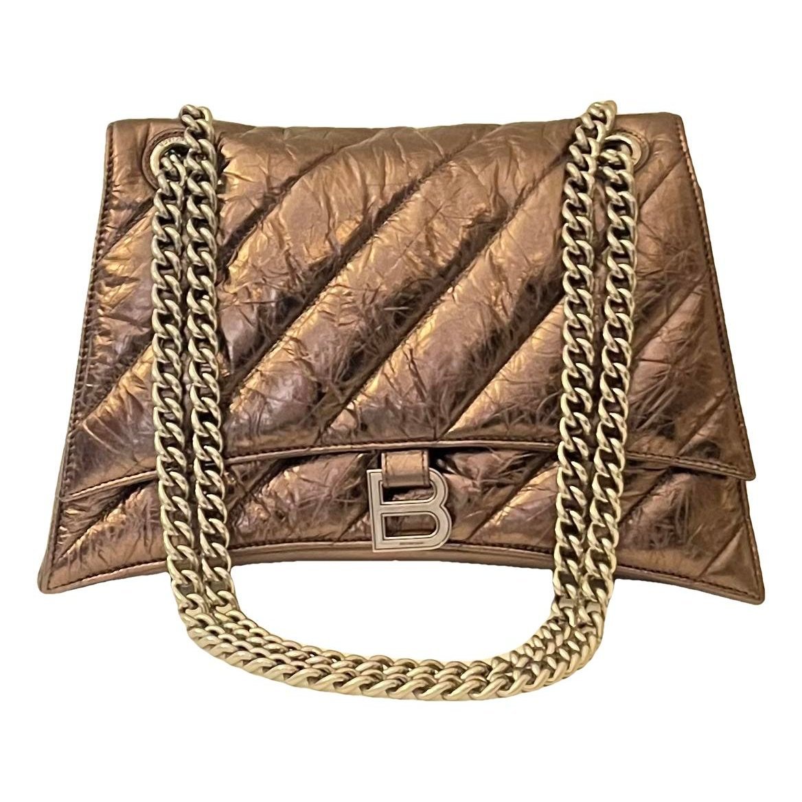 Crush leather crossbody bag