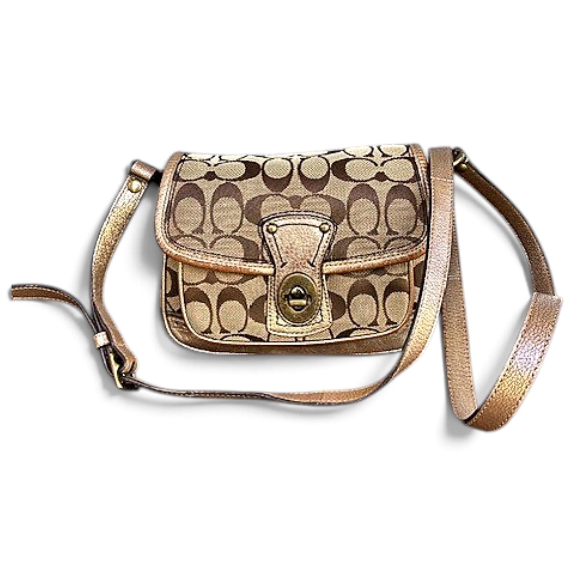 Coach Signature Sufflette cloth crossbody bag