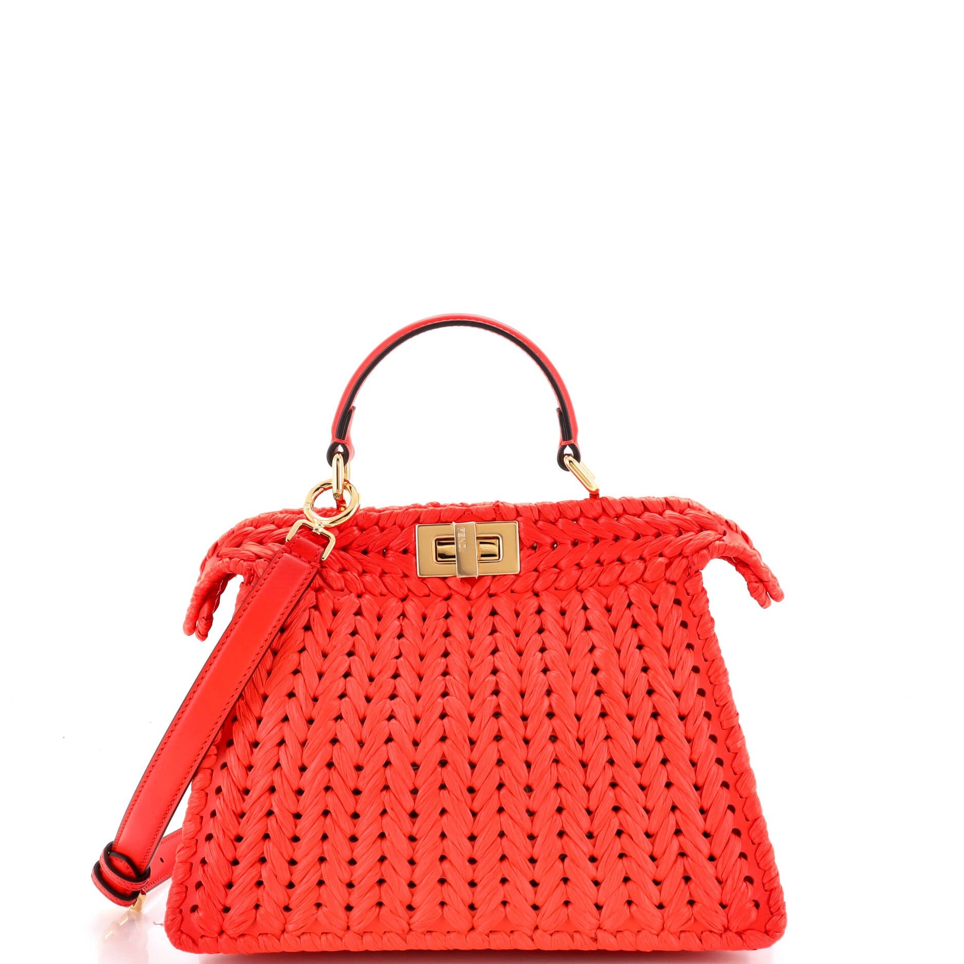 Peekaboo ISeeU Bag Raffia Small