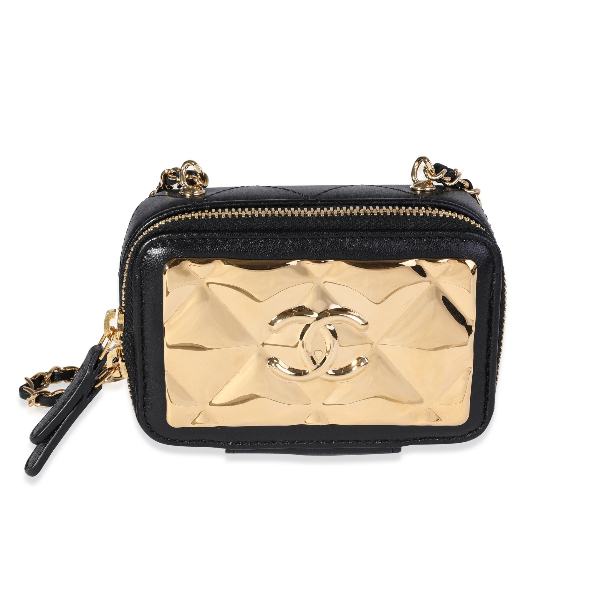 Vanity leather crossbody bag