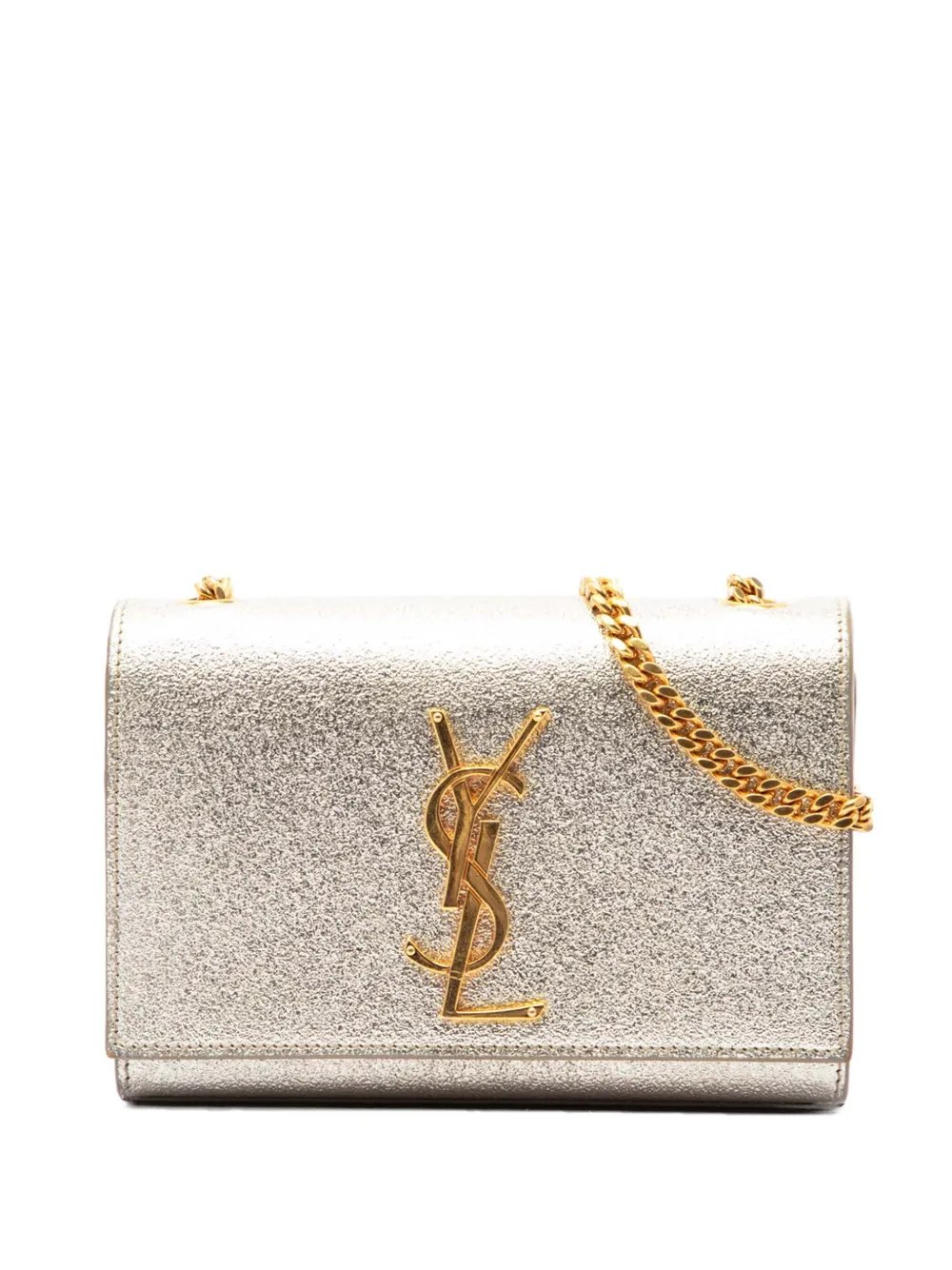 2015 Small Metallic Calfskin Monogram Kate crossbody bag