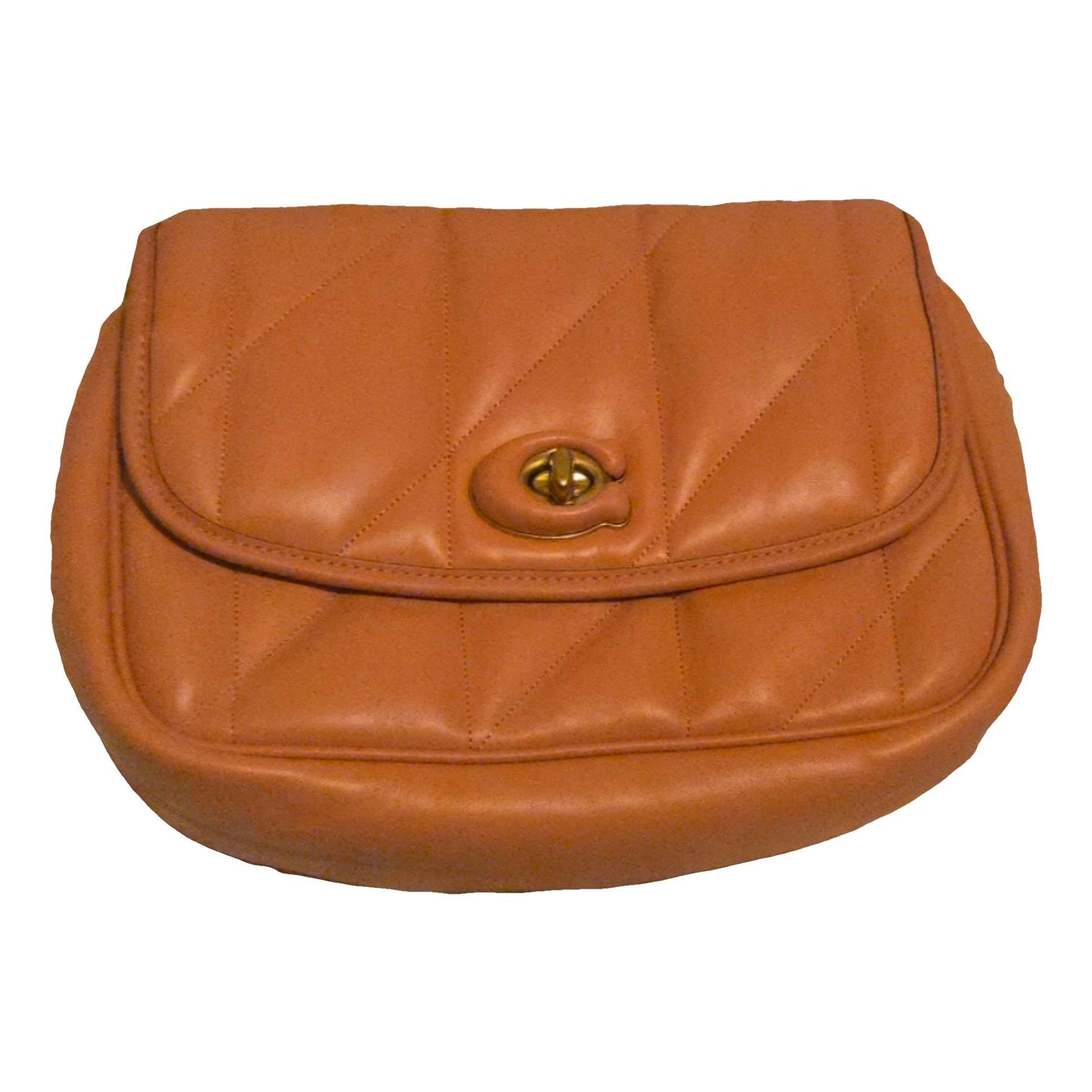 Leather clutch bag