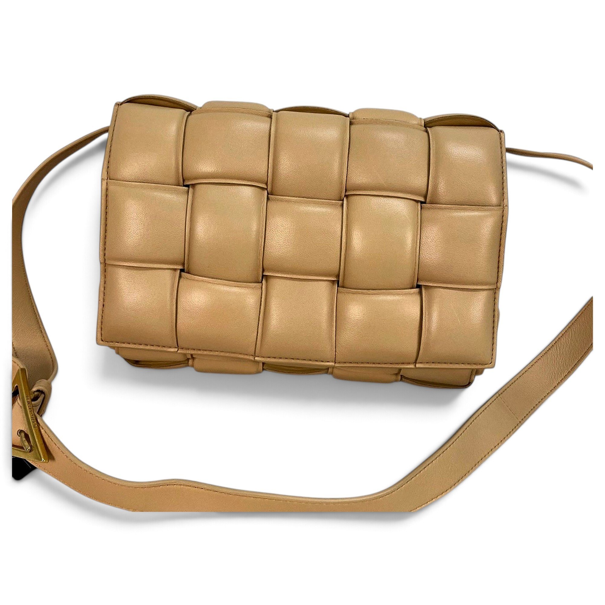 Cassette Padded leather handbag