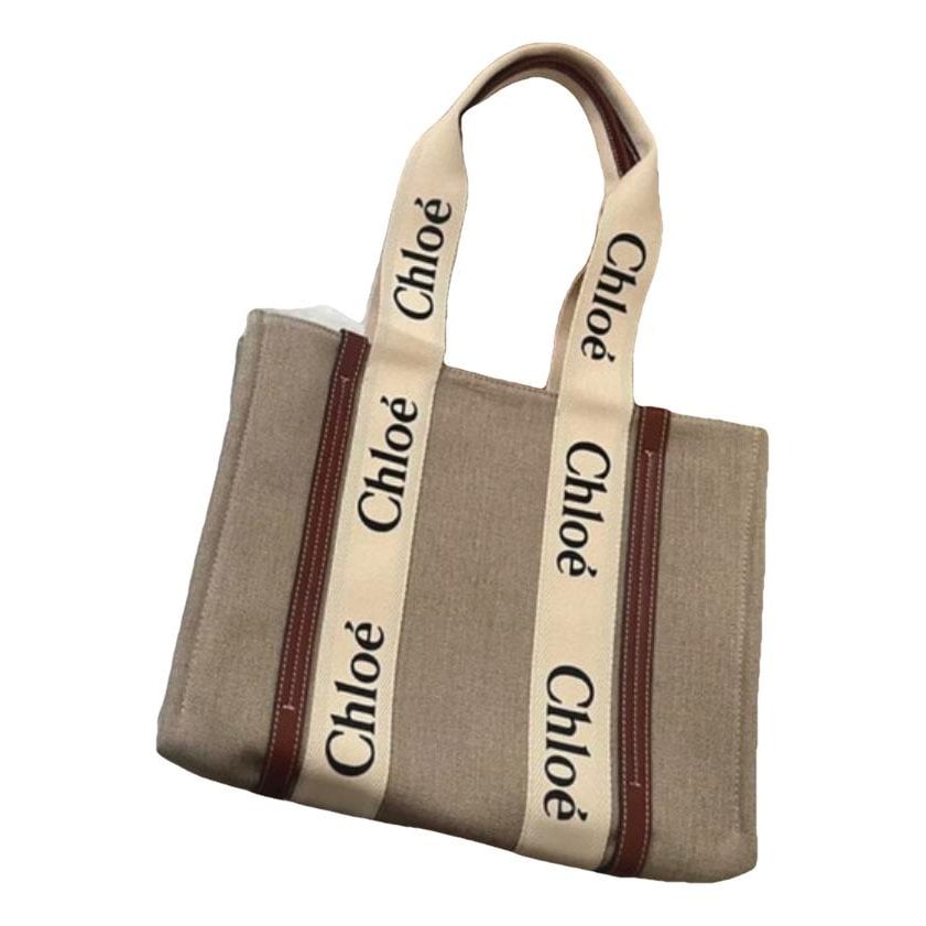 Chloe Woody leather tote