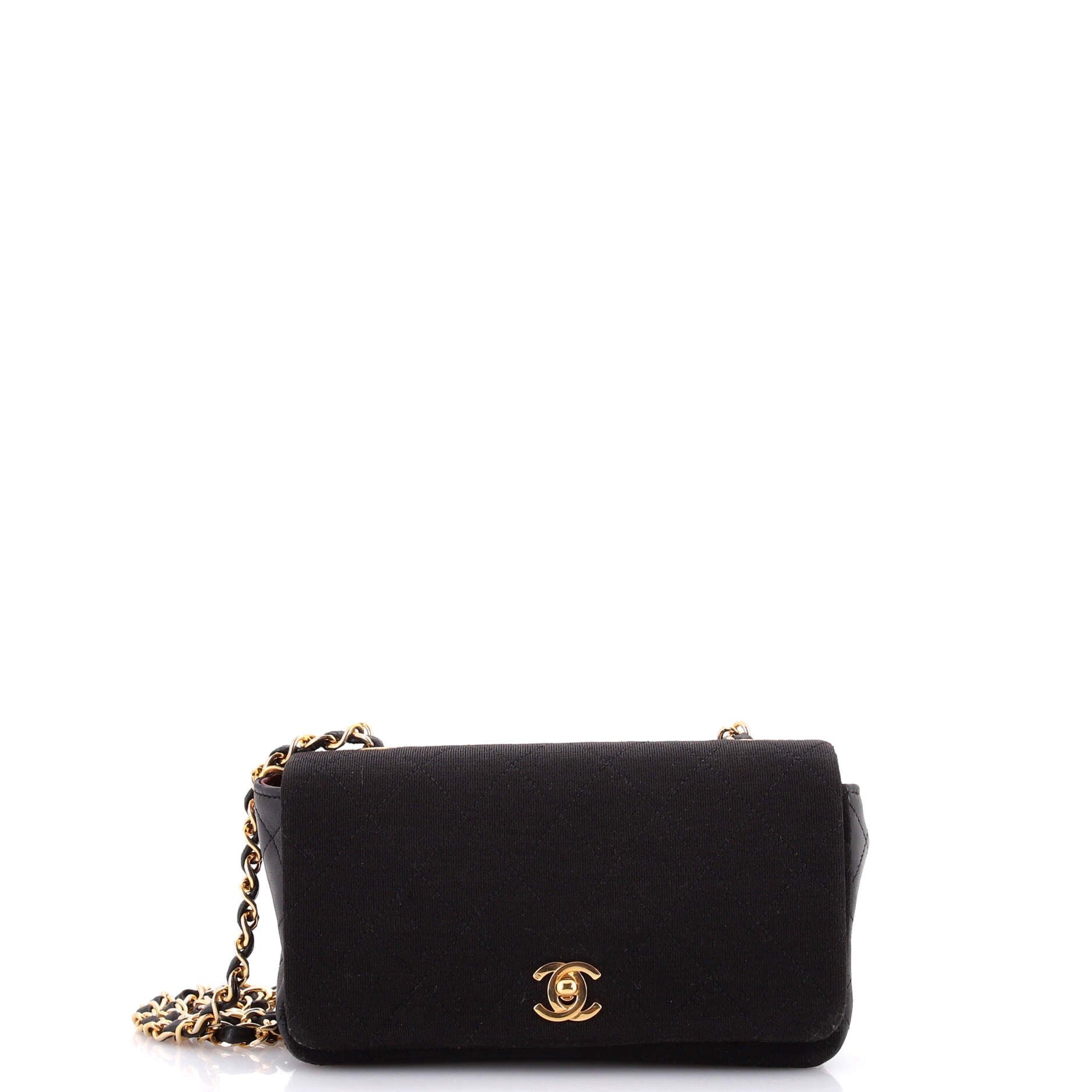 Vintage Full Flap Bag Quilted Jersey Mini