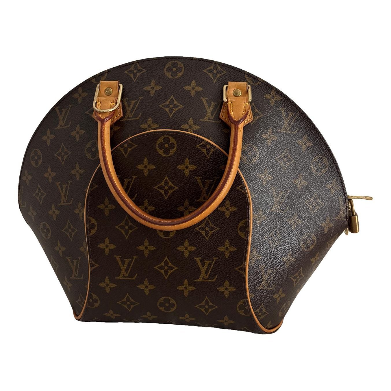 Ellipse leather handbag