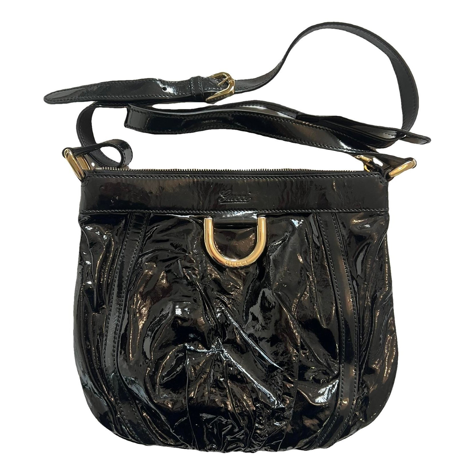 Patent leather crossbody bag