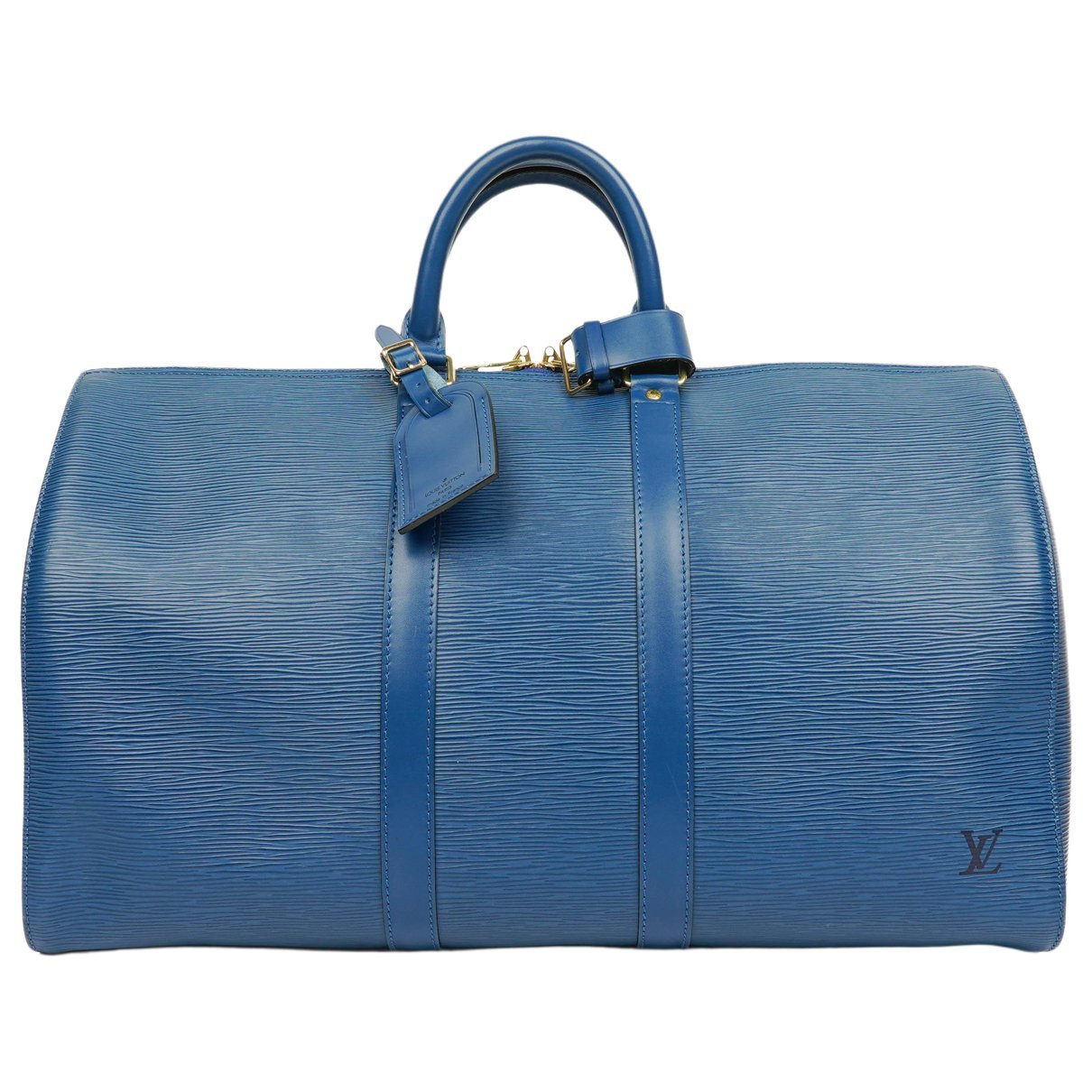 Keepall leather travel bag